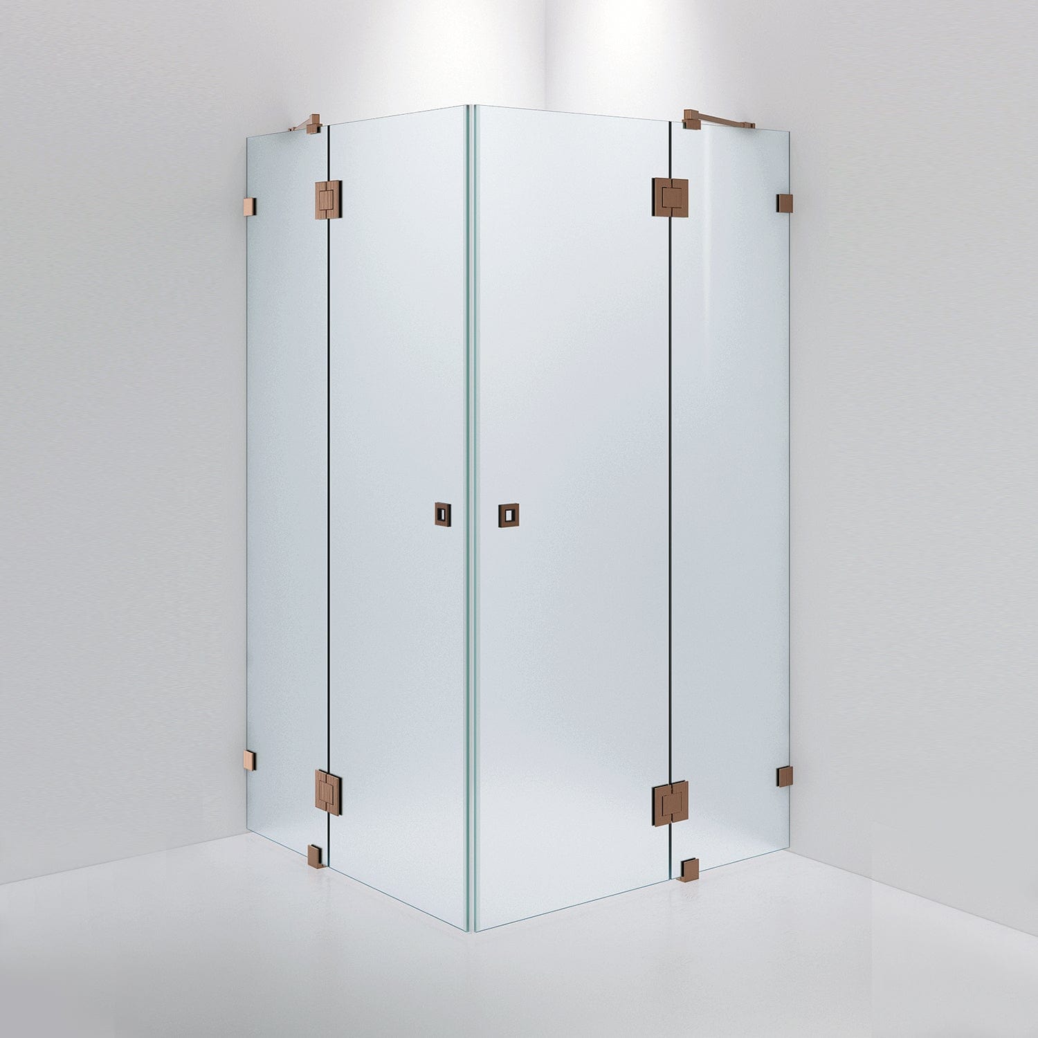 INR Dusjhjørne ARC 16 Måltilpasset Brushed bronze / Måltilpasset / Frostet glass INR Iconic Nordic Rooms Dusjhjørne INR-11610600