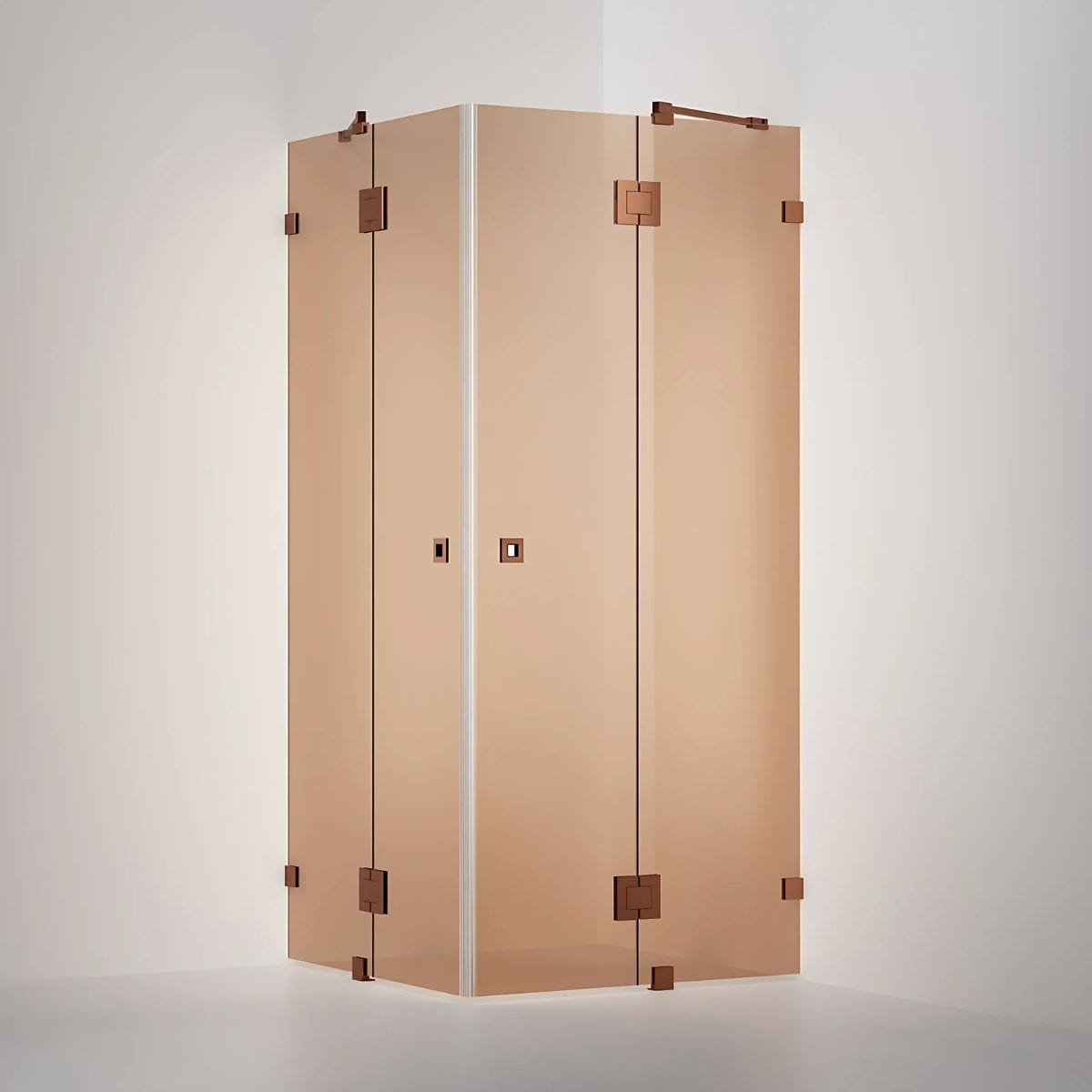 INR Dusjhjørne ARC 16 Original Måltilpasset Brushed bronze / Måltilpasset / Bronse glass INR Iconic Nordic Rooms Dusjhjørne INR-11642600