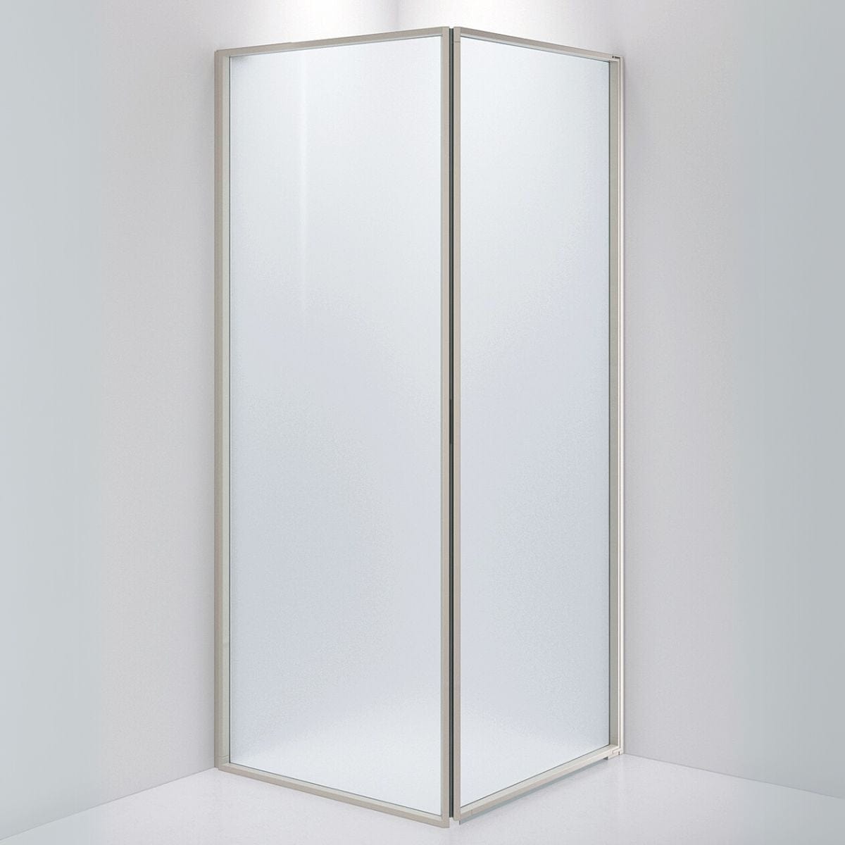 INR Dusjhjørne EDGE 13 Måltlpasset - høyre / Stone / Frostet glass INR Iconic Nordic Rooms Dusjhjørne INR-213210400