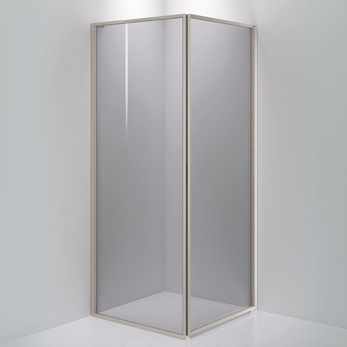 INR Dusjhjørne EDGE 13 Måltlpasset - høyre / Stone / Grått glass INR Iconic Nordic Rooms Dusjhjørne INR-213203400