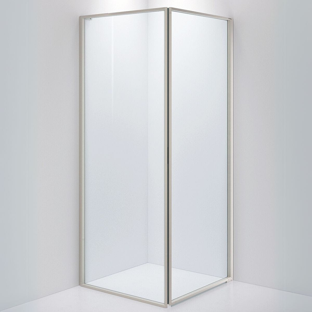 INR Dusjhjørne EDGE 13 Måltlpasset - høyre / Stone / Klart glass INR Iconic Nordic Rooms Dusjhjørne INR-213202400