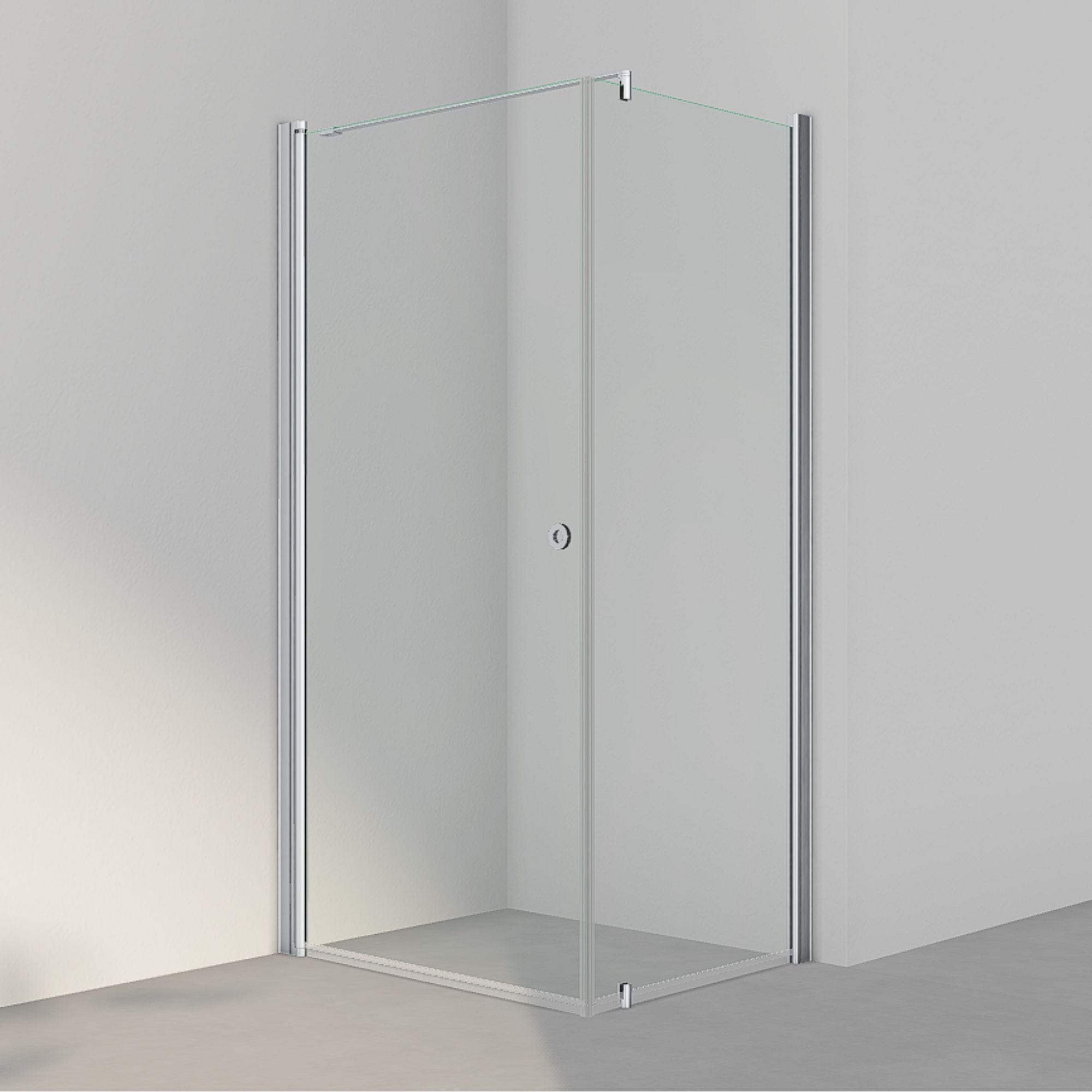 INR Dusjhjørne LINC 13 Original Matt aluminium / 100x80cm / Klart glass INR Iconic Nordic Rooms Dusjhjørne INR-51302918