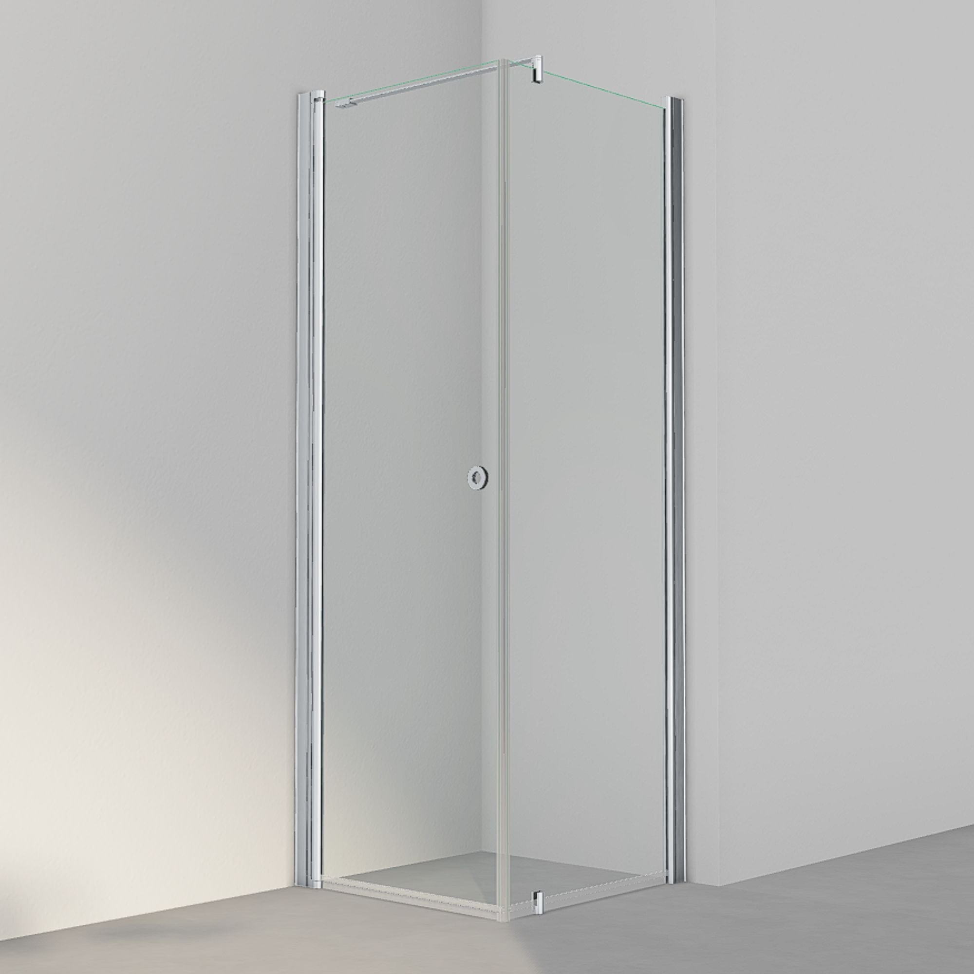 INR Dusjhjørne LINC 13 Original Matt aluminium / 70x70cm / Klart glass INR Iconic Nordic Rooms Dusjhjørne INR-51302977