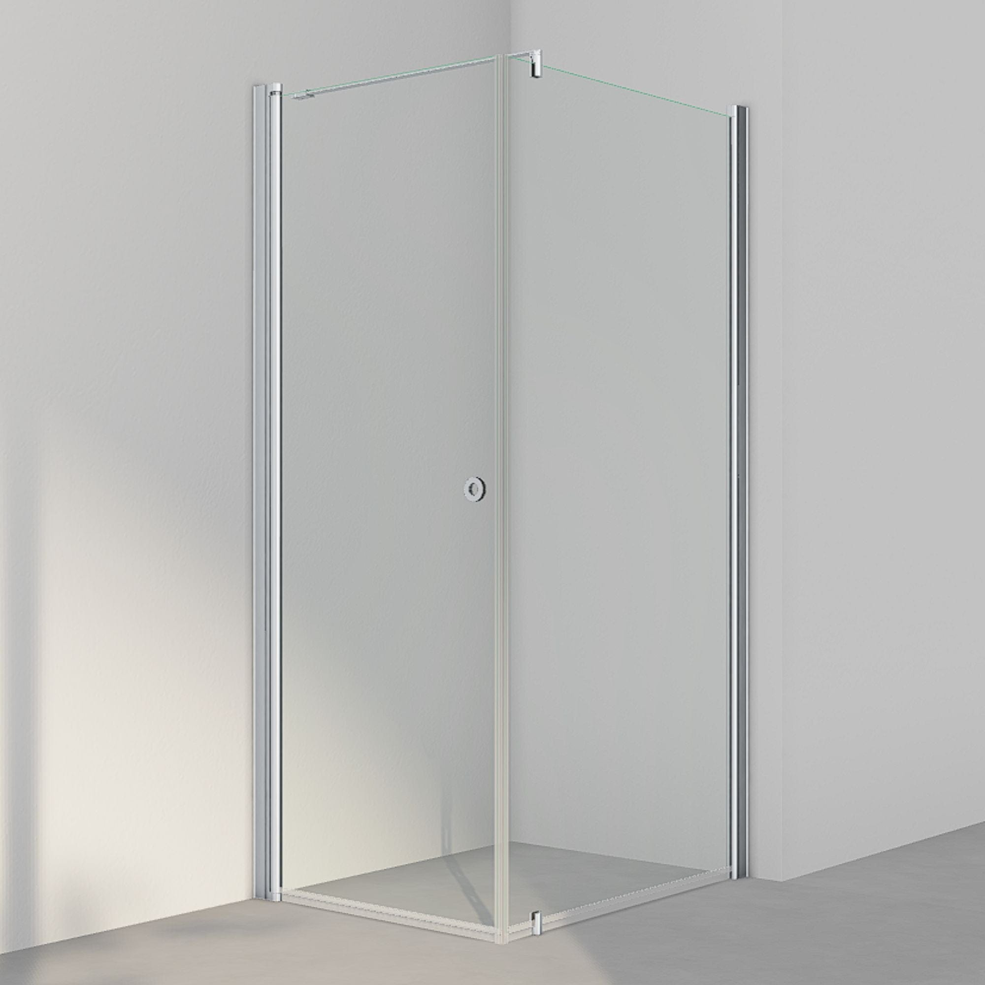 INR Dusjhjørne LINC 13 Original Matt aluminium / 80x100cm / Klart glass INR Iconic Nordic Rooms Dusjhjørne INR-51302981