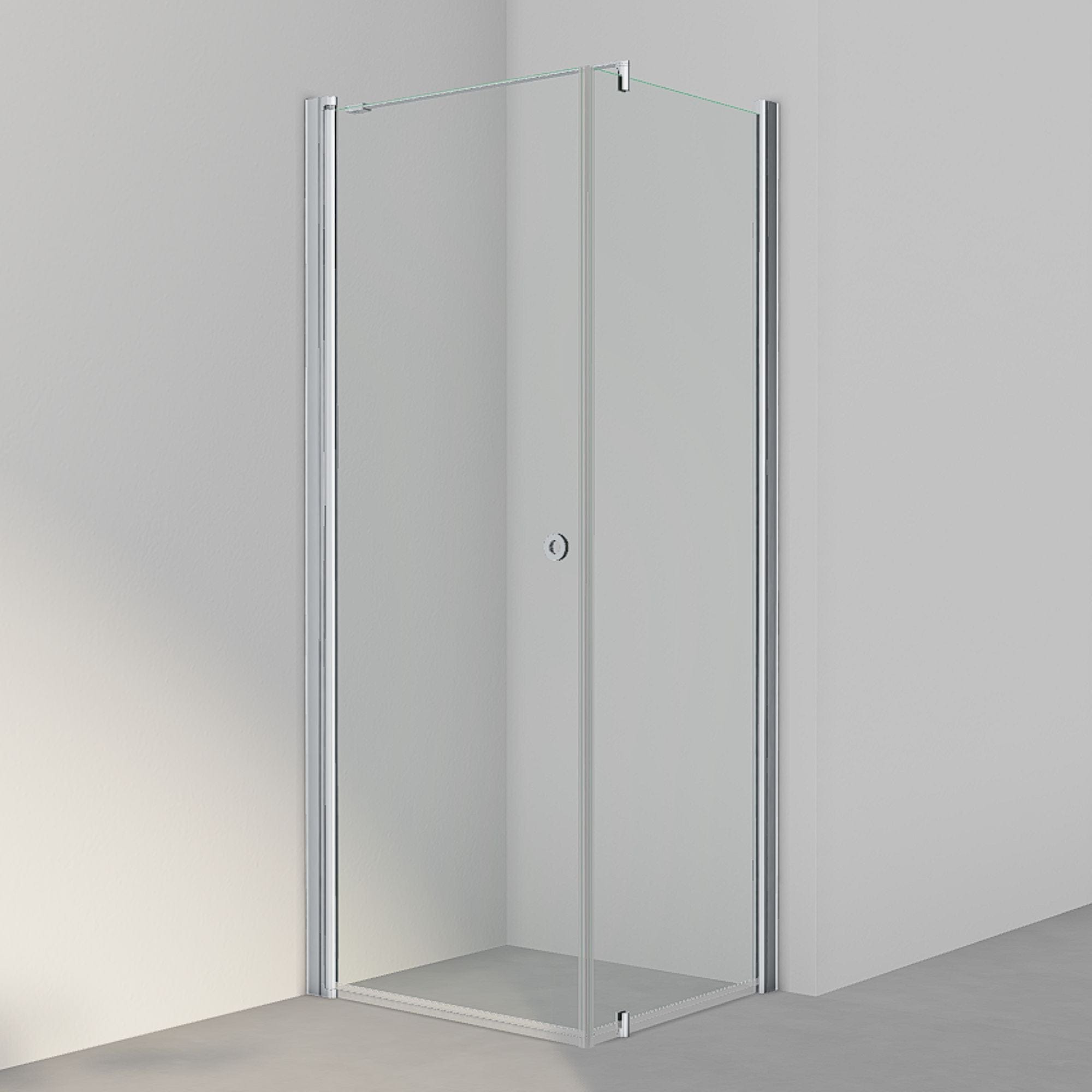 INR Dusjhjørne LINC 13 Original Matt aluminium / 80x70cm / Klart glass INR Iconic Nordic Rooms Dusjhjørne INR-51302987