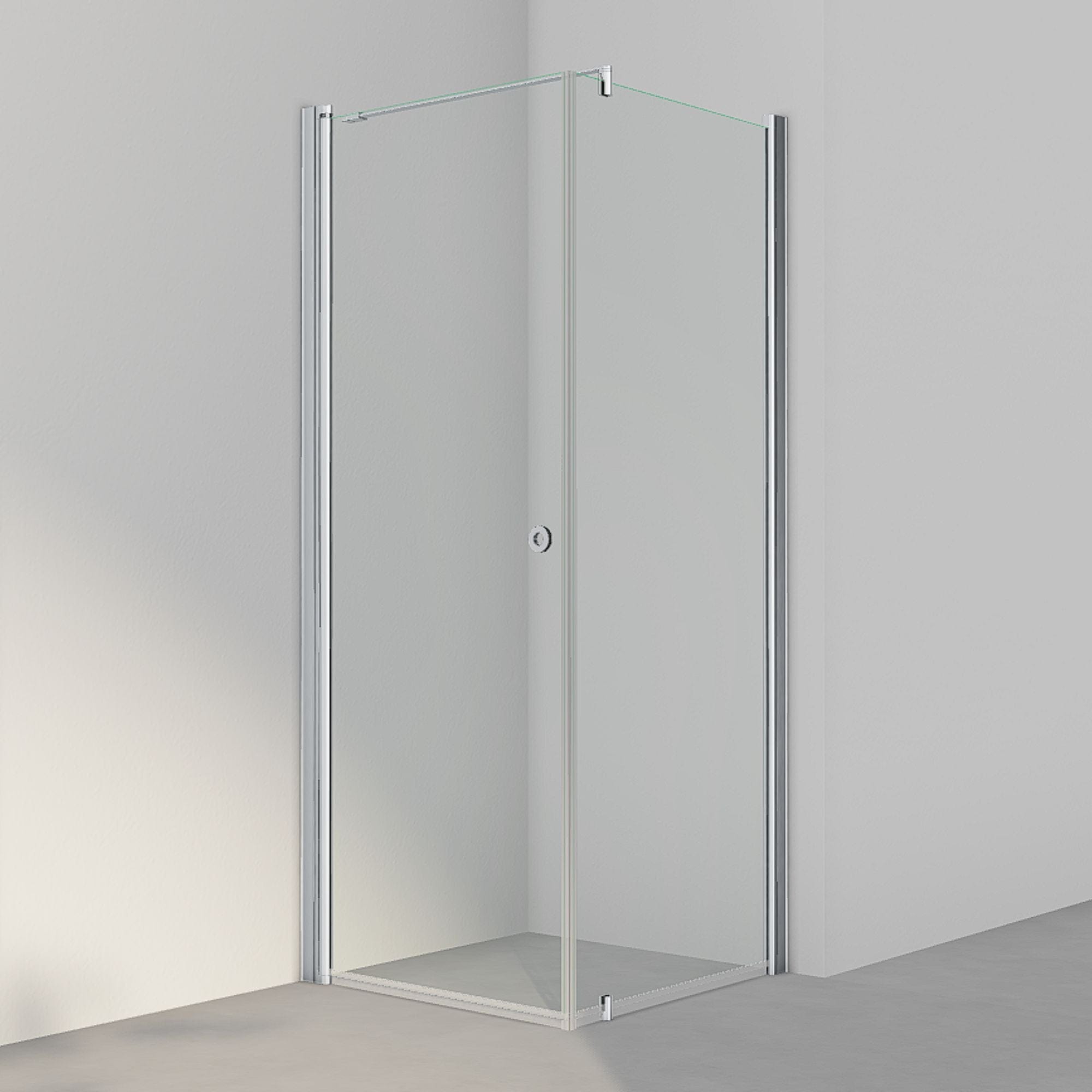 INR Dusjhjørne LINC 13 Original Matt aluminium / 80x80cm / Klart glass INR Iconic Nordic Rooms Dusjhjørne INR-51302988