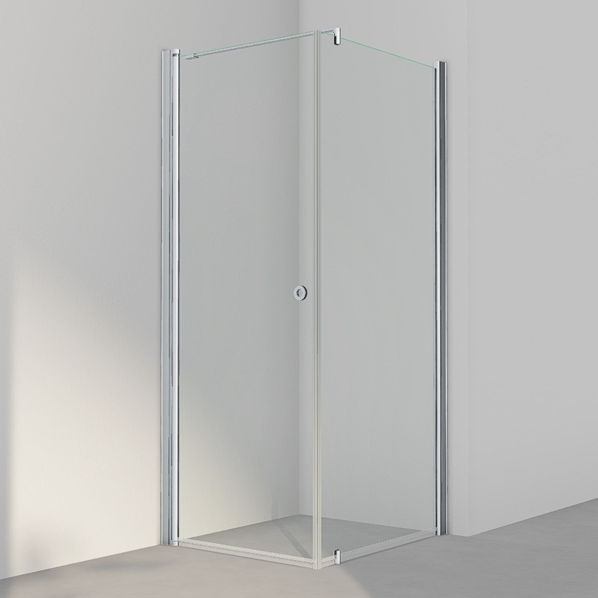 INR Dusjhjørne LINC 13 Original Matt aluminium / 80x90cm / Klart glass INR Iconic Nordic Rooms Dusjhjørne INR-51302989