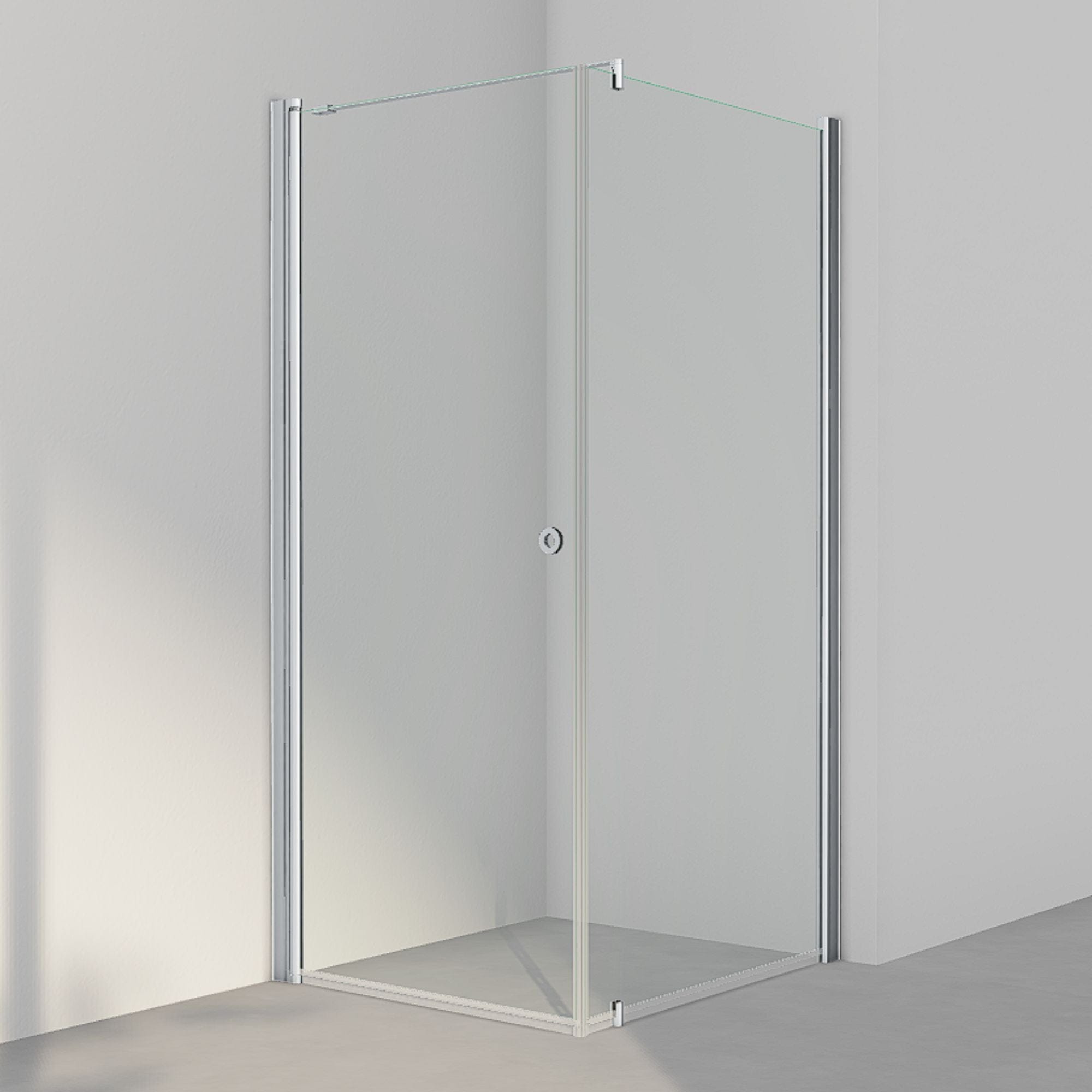 INR Dusjhjørne LINC 13 Original Matt aluminium / 90x100cm / Klart glass INR Iconic Nordic Rooms Dusjhjørne INR-51302991