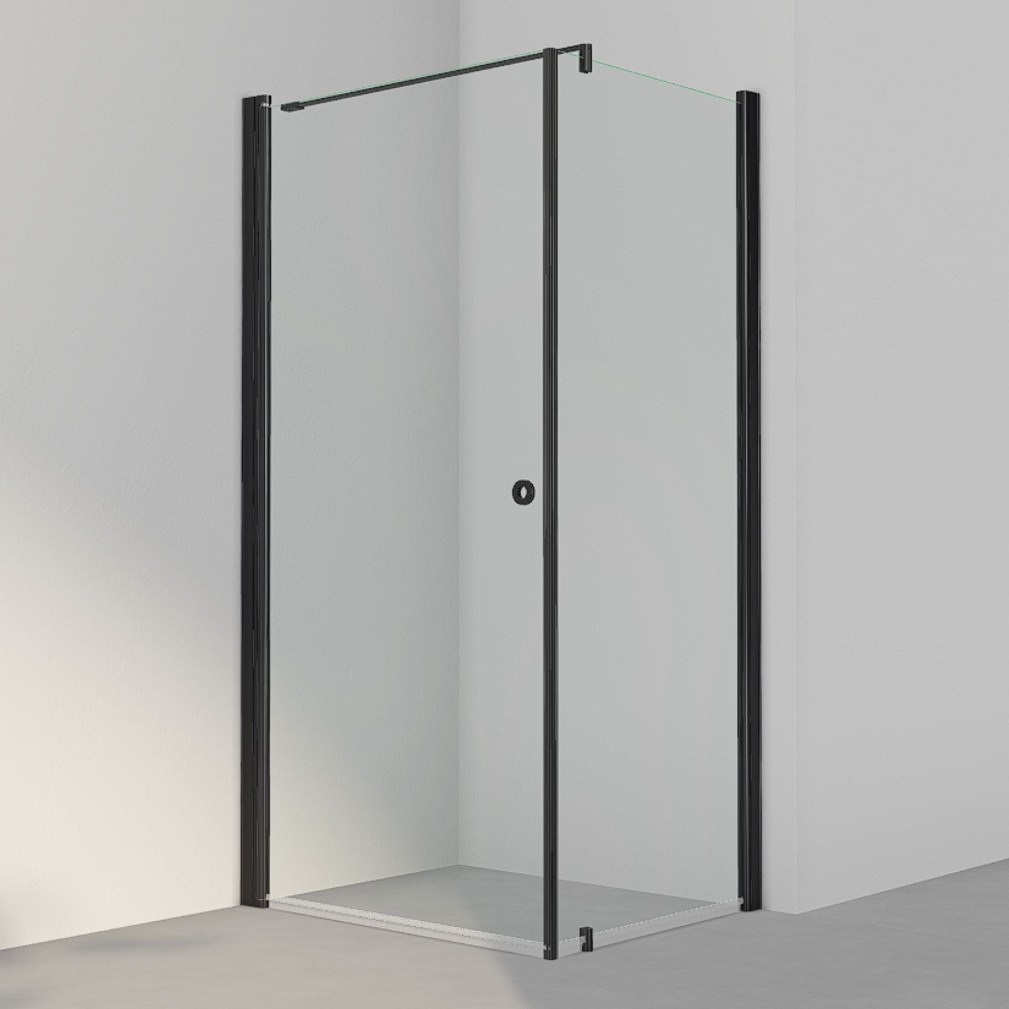 INR Dusjhjørne LINC 13 Original Svart matt / 100x80cm / Klart glass INR Iconic Nordic Rooms Dusjhjørne INR-51302118