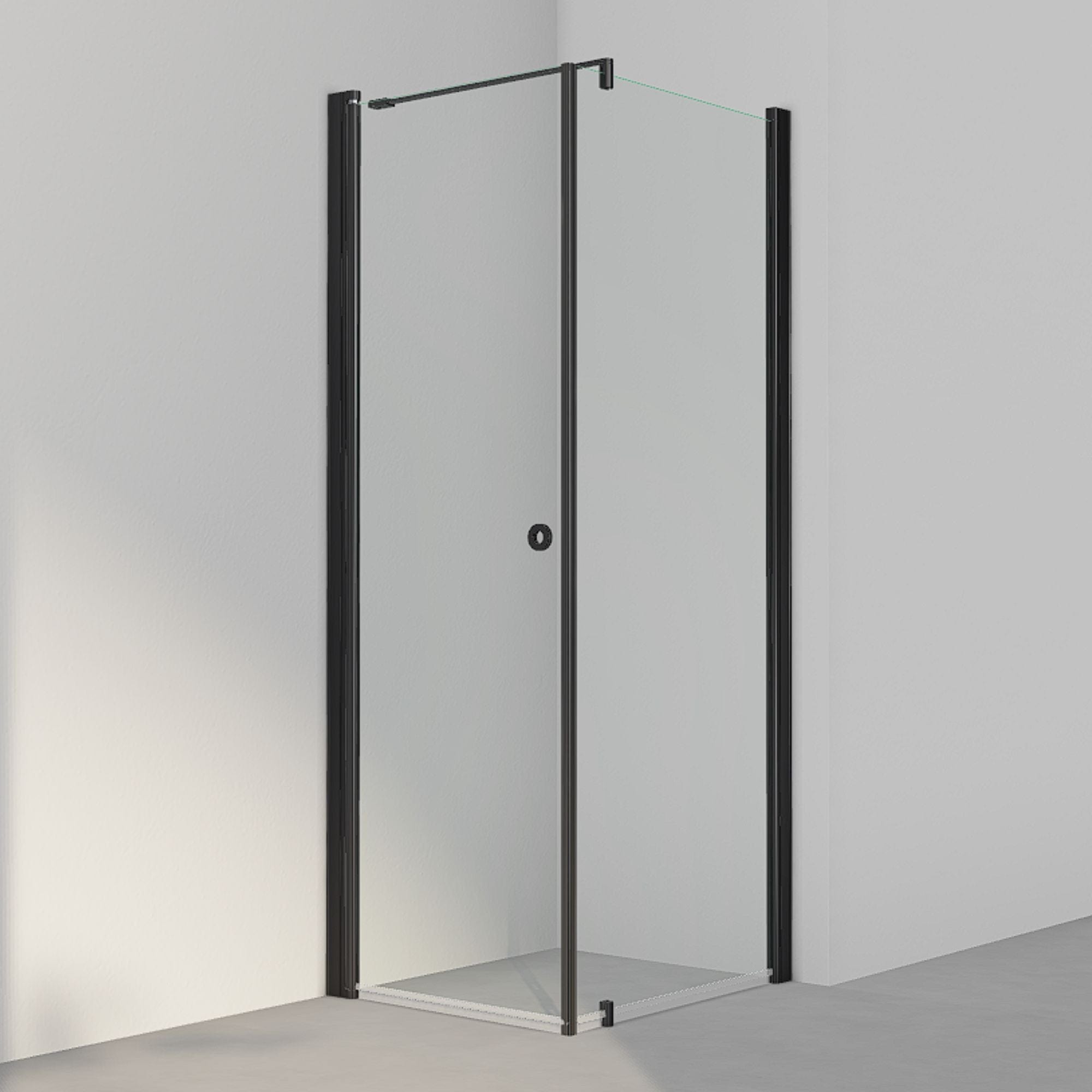 INR Dusjhjørne LINC 13 Original Svart matt / 70x80cm / Klart glass INR Iconic Nordic Rooms Dusjhjørne INR-51302178