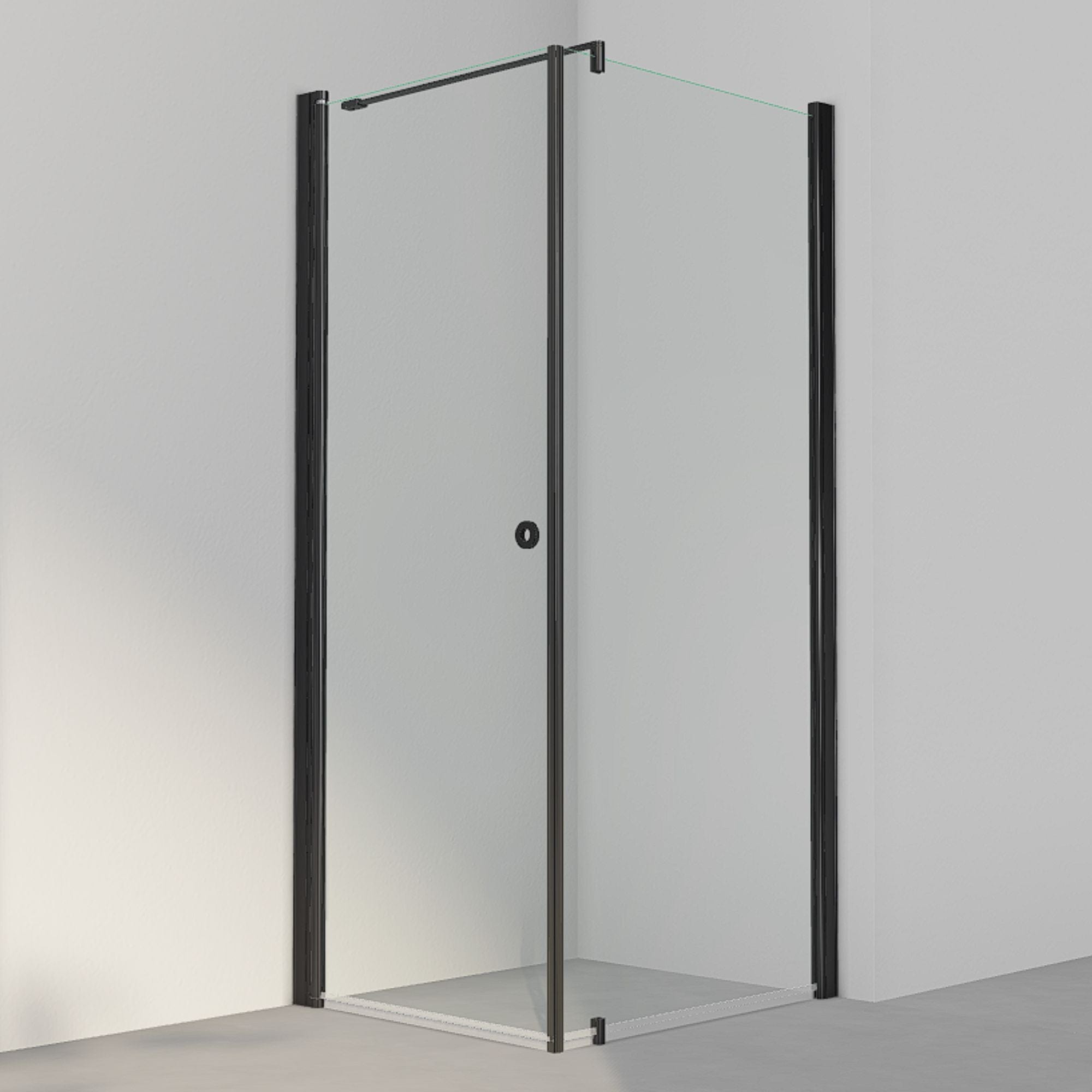 INR Dusjhjørne LINC 13 Original Svart matt / 80x90cm / Klart glass INR Iconic Nordic Rooms Dusjhjørne INR-51302189