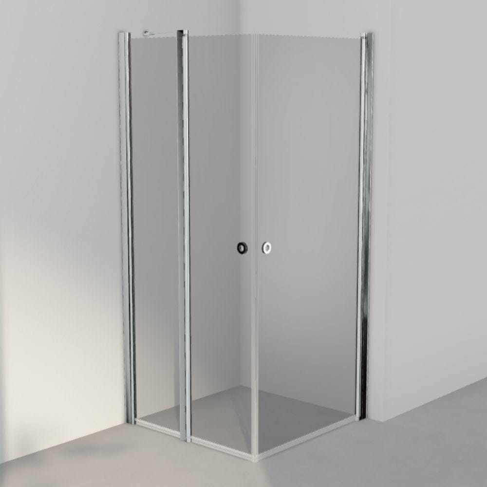 INR Dusjhjørne LINC 14 Original Måltilpasset Krom / Måltilpasset - høyre / Grått glass INR Iconic Nordic Rooms Dusjhjørne INR-514203300