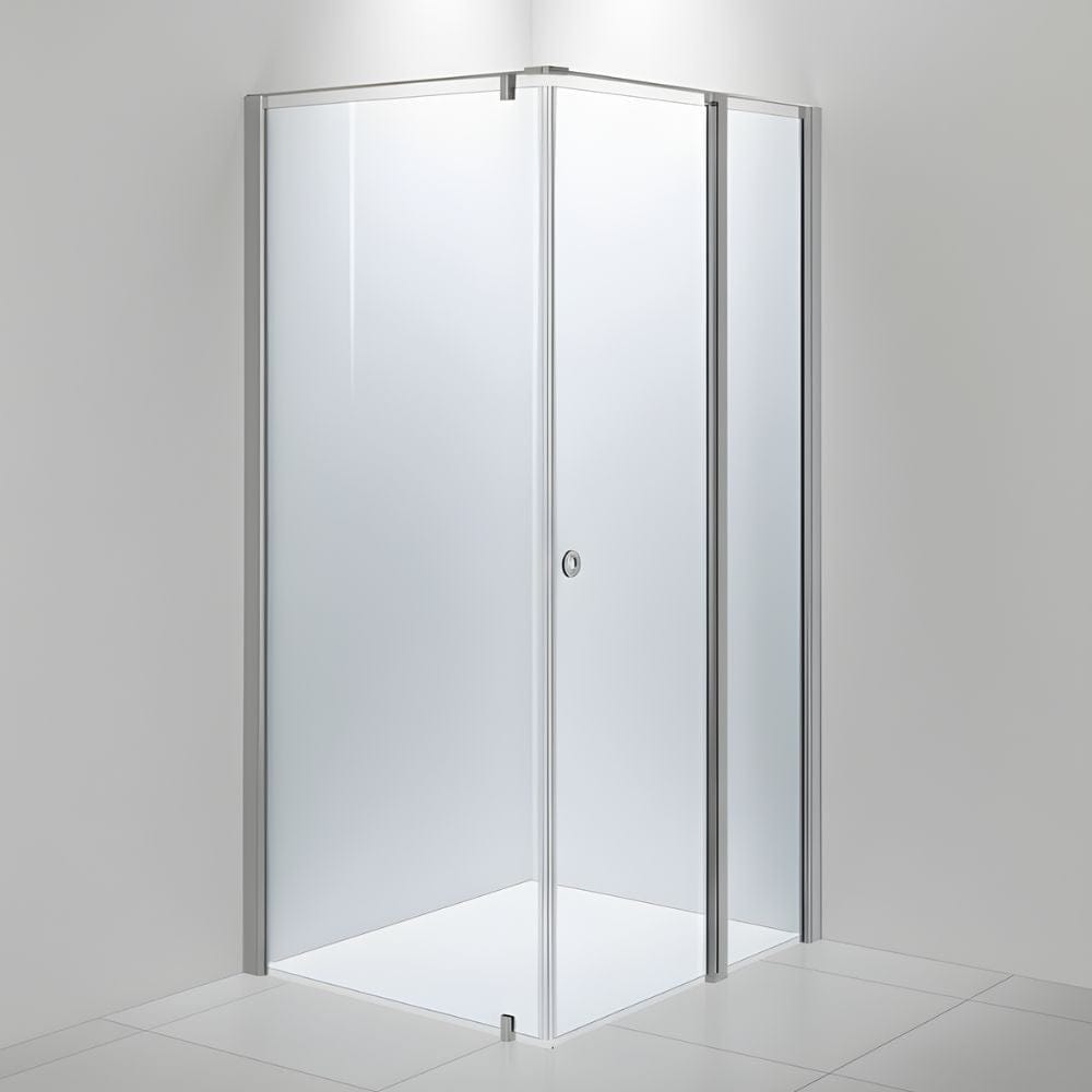 INR Dusjhjørne LINC 15 Original Måltilpasset Matt aluminium / Måltilpasset - høyre / Klart glass INR Iconic Nordic Rooms Dusjhjørne INR-515202900