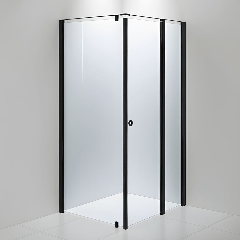 INR Dusjhjørne LINC 15 Original Måltilpasset Svart matt / Måltilpasset - høyre / Klart glass INR Iconic Nordic Rooms Dusjhjørne INR-515202100