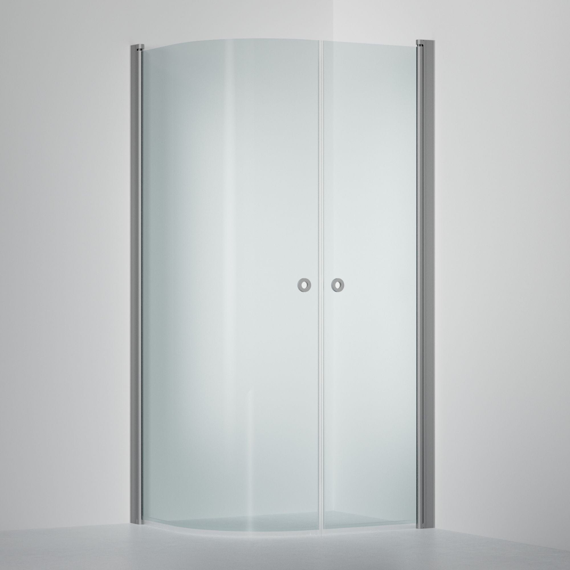 INR Dusjhjørne LINC 55 Original Måltilpasset Matt aluminium / Måltilpasset / Klart glass INR Iconic Nordic Rooms Dusjhjørne INR-55502980