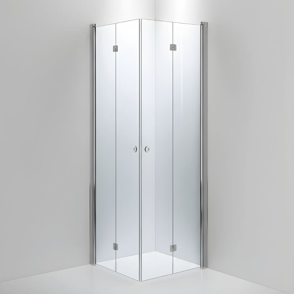 INR Dusjhjørne LINC Angel Flex Standardmål Krom / 80x80cm / Klart glass INR Iconic Nordic Rooms Dusjhjørne INR-512102388