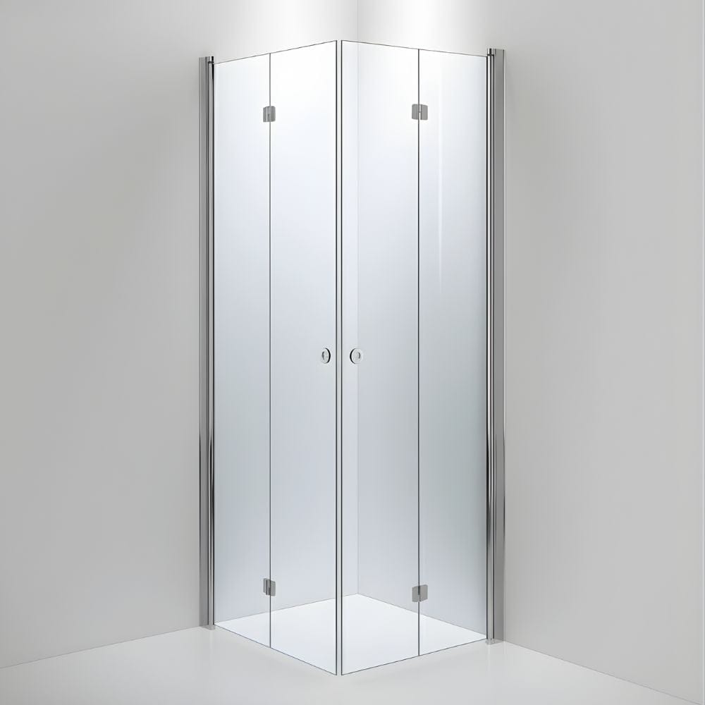 INR Dusjhjørne LINC Angel Flex Standardmål Krom / 90x80cm / Klart glass INR Iconic Nordic Rooms Dusjhjørne INR-512102398