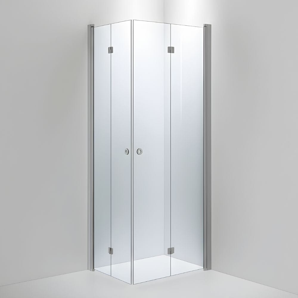 INR Dusjhjørne LINC Angel Flex Standardmål Matt aluminium / 70x90cm / Klart glass INR Iconic Nordic Rooms Dusjhjørne INR-512102979