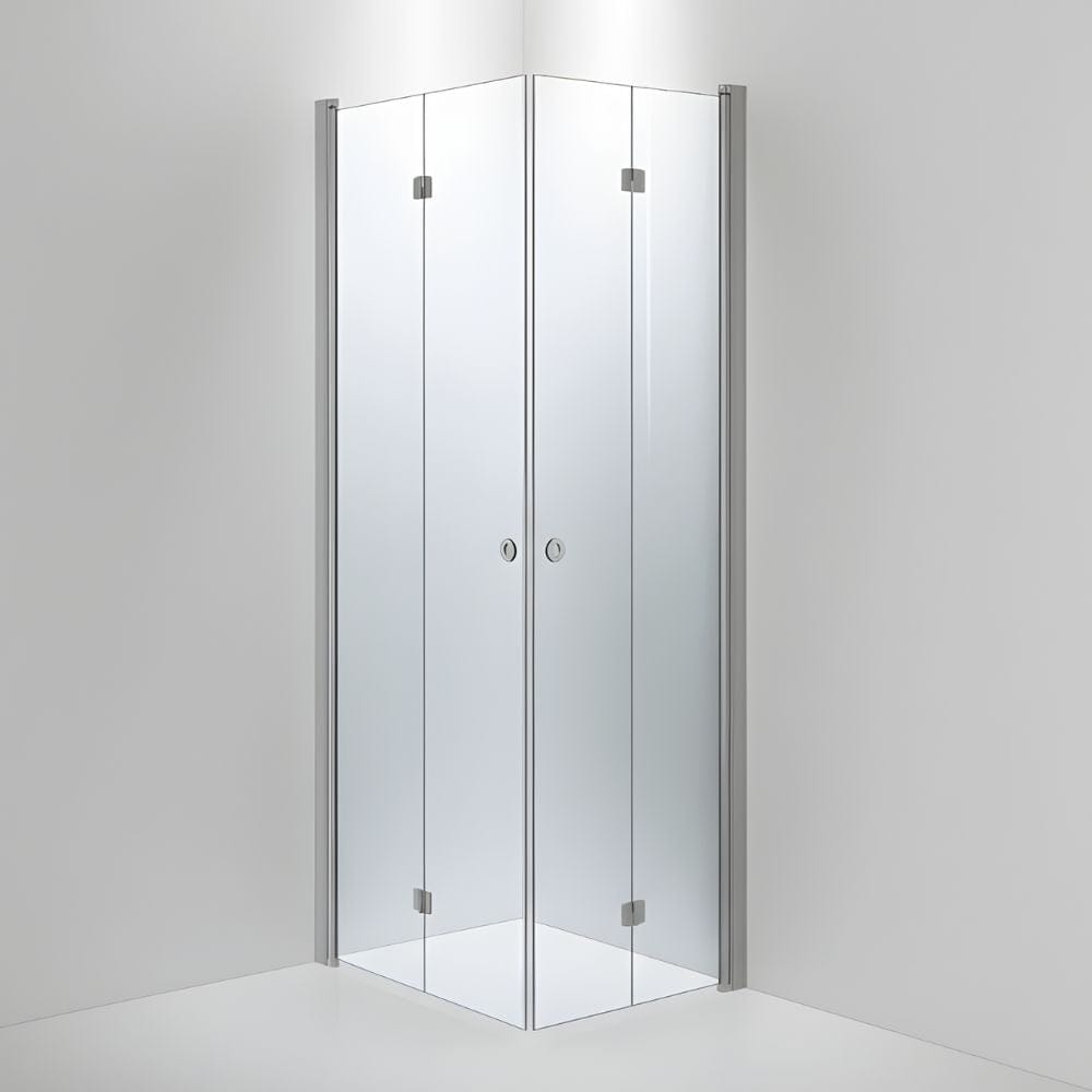 INR Dusjhjørne LINC Angel Flex Standardmål Matt aluminium / 90x70cm / Klart glass INR Iconic Nordic Rooms Dusjhjørne INR-512102997