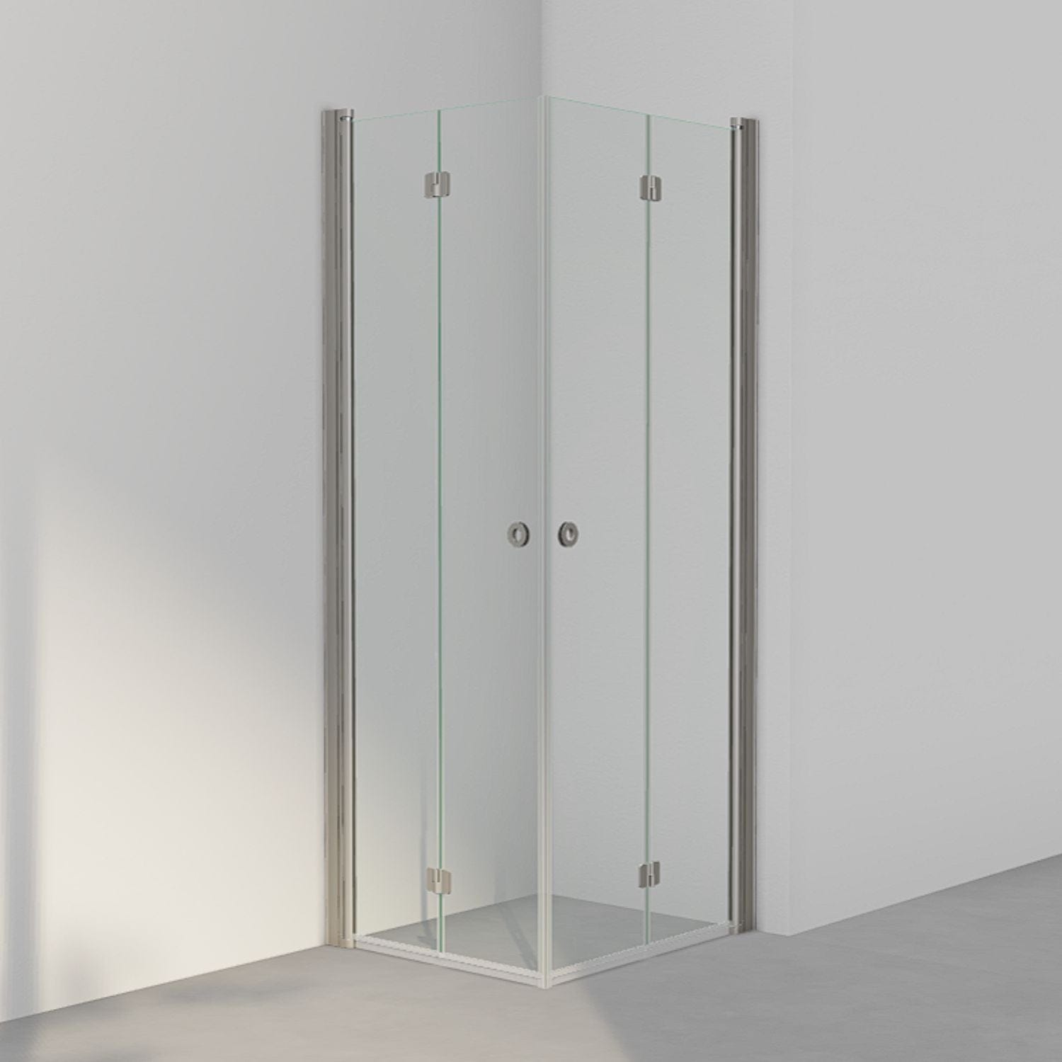 INR Dusjhjørne LINC Angel Flex Standardmål Stone / 70x80cm / Klart glass INR Iconic Nordic Rooms Dusjhjørne INR-512102478