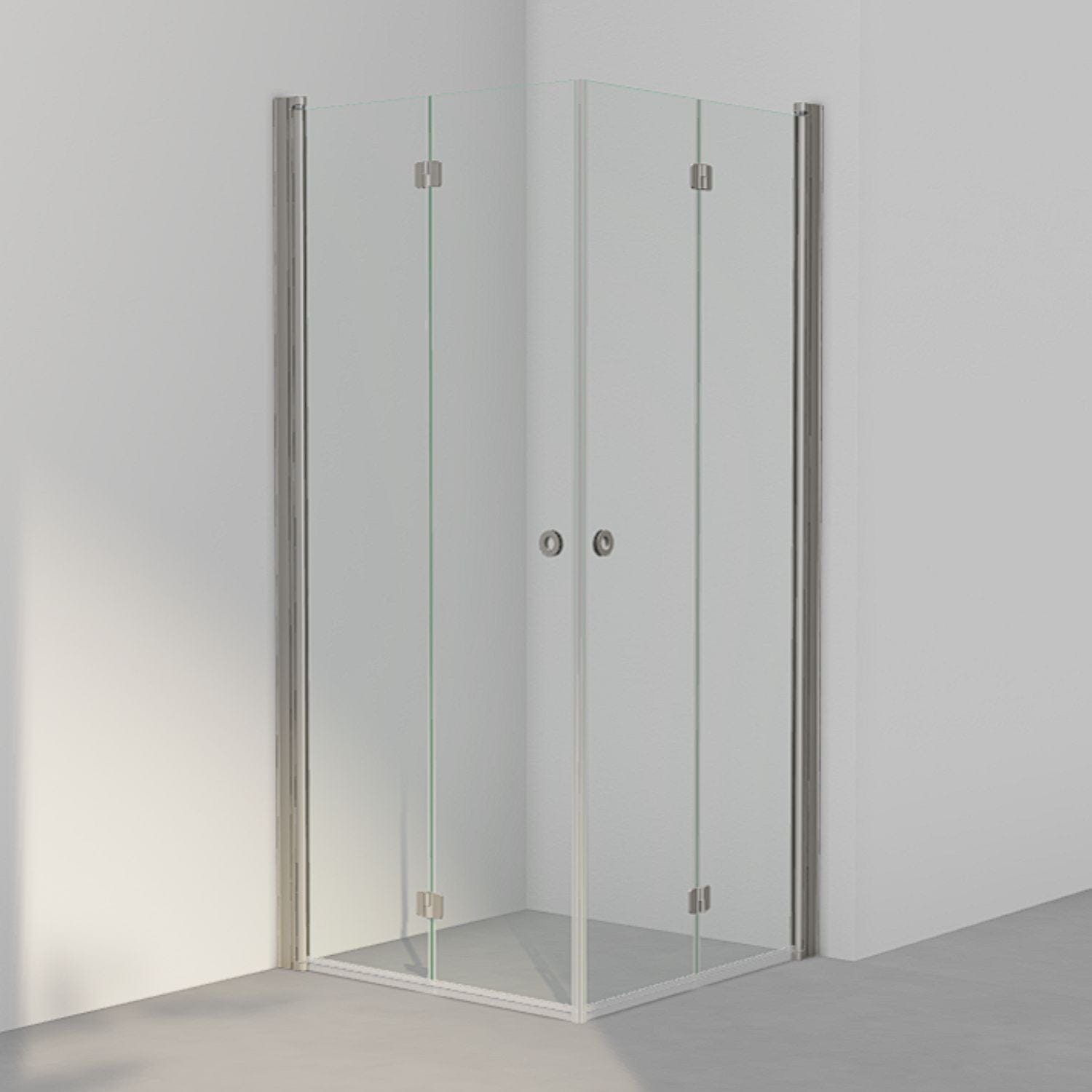 INR Dusjhjørne LINC Angel Flex Standardmål Stone / 90x90cm / Klart glass INR Iconic Nordic Rooms Dusjhjørne INR-512102499