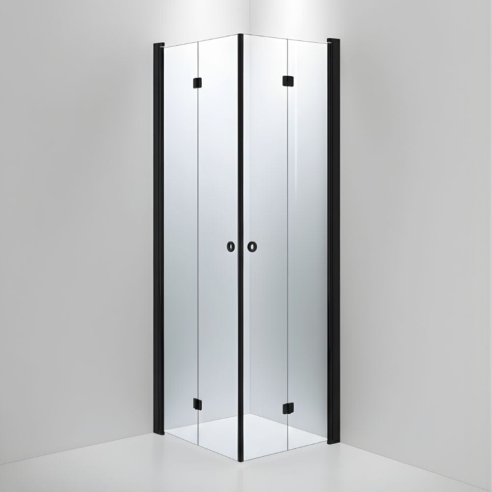 INR Dusjhjørne LINC Angel Flex Standardmål Svart matt / 80x70cm / Klart glass INR Iconic Nordic Rooms Dusjhjørne INR-512102187
