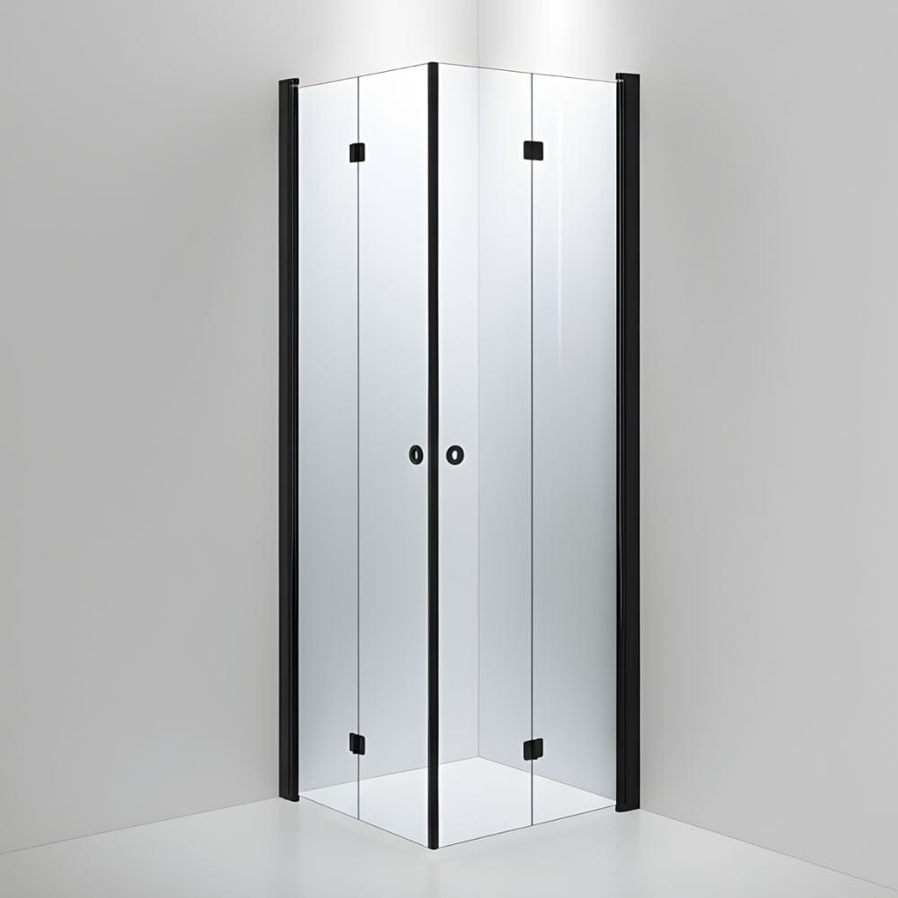 INR Dusjhjørne LINC Angel Flex Standardmål Svart matt / 80x80cm / Klart glass INR Iconic Nordic Rooms Dusjhjørne INR-512102188