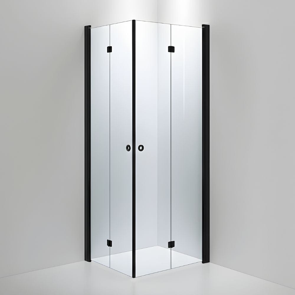 INR Dusjhjørne LINC Angel Flex Standardmål Svart matt / 80x90cm / Klart glass INR Iconic Nordic Rooms Dusjhjørne INR-512102189