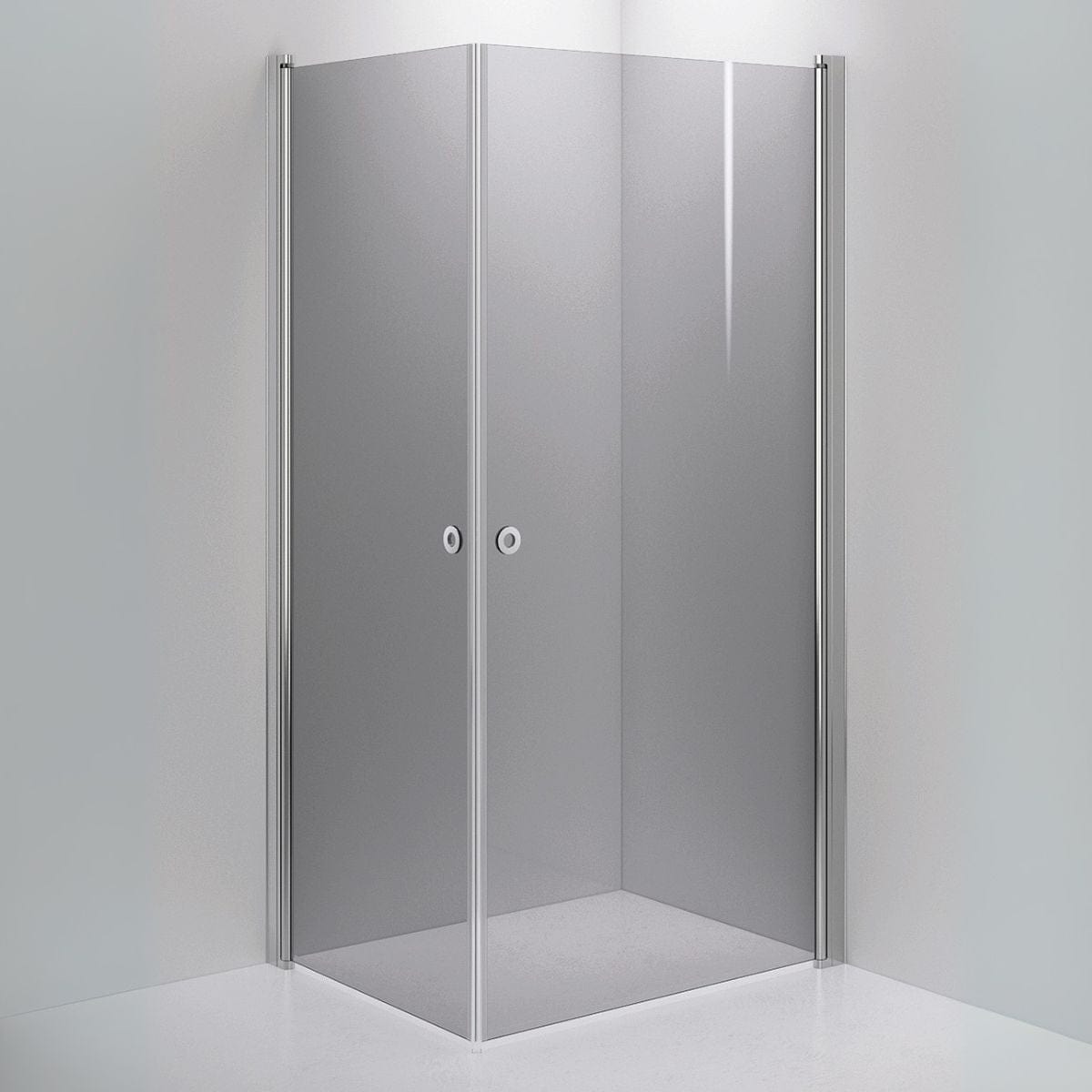 INR Dusjhjørne LINC ANGEL Grått Glass Krom / 80x100cm / Grått glass INR Iconic Nordic Rooms Dusjhjørne INR-51203381