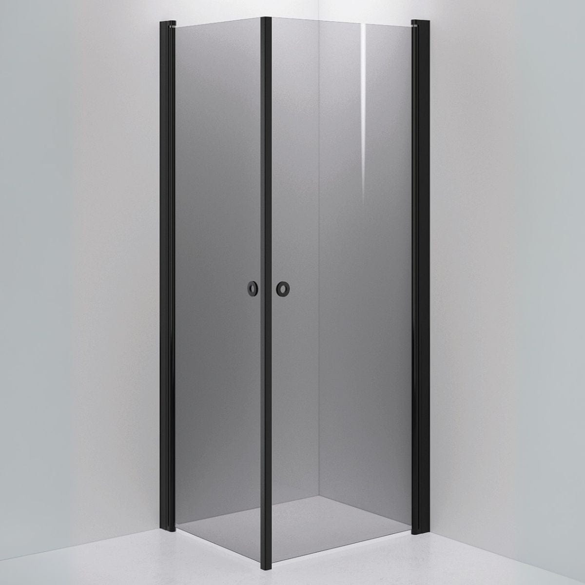 INR Dusjhjørne LINC ANGEL Grått Glass Svart matt / 70x80cm / Grått glass INR Iconic Nordic Rooms Dusjhjørne INR-51203178