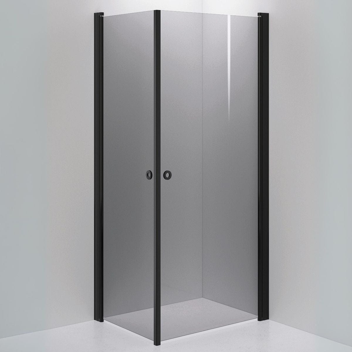 INR Dusjhjørne LINC ANGEL Grått Glass Svart matt / 70x90cm / Grått glass INR Iconic Nordic Rooms Dusjhjørne INR-51203179