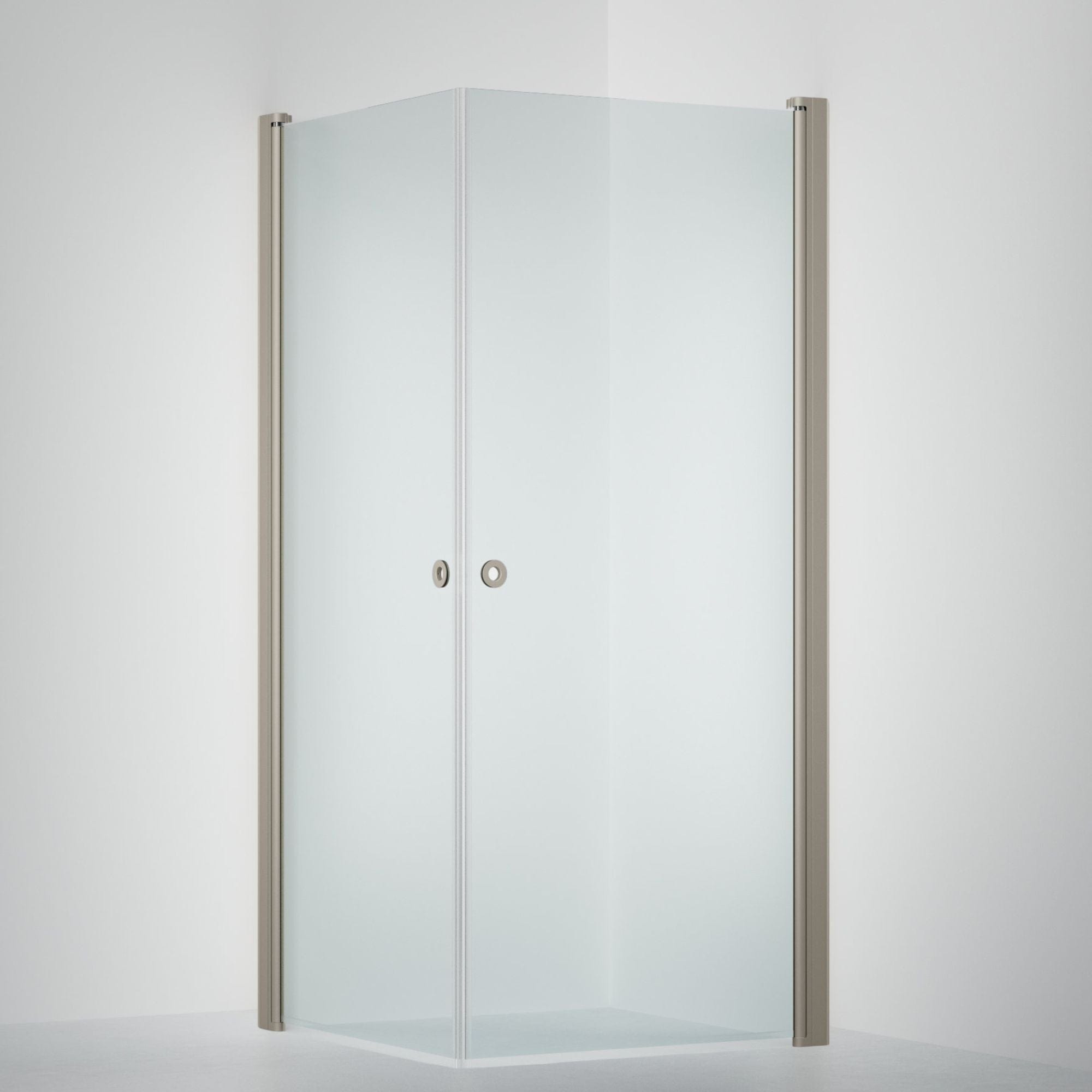 INR Dusjhjørne LINC ANGEL Klart Glass, Timeless Stone / 80x100cm / Klart glass INR Iconic Nordic Rooms Dusjhjørne INR-51202481