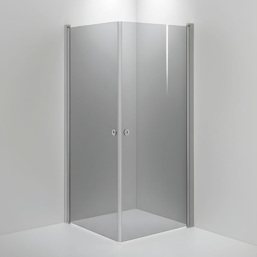 INR Dusjhjørne LINC ANGEL Måltilpasset Matt aluminium / Måltilpasset / Grått glass INR Iconic Nordic Rooms Dusjhjørne INR-51203900