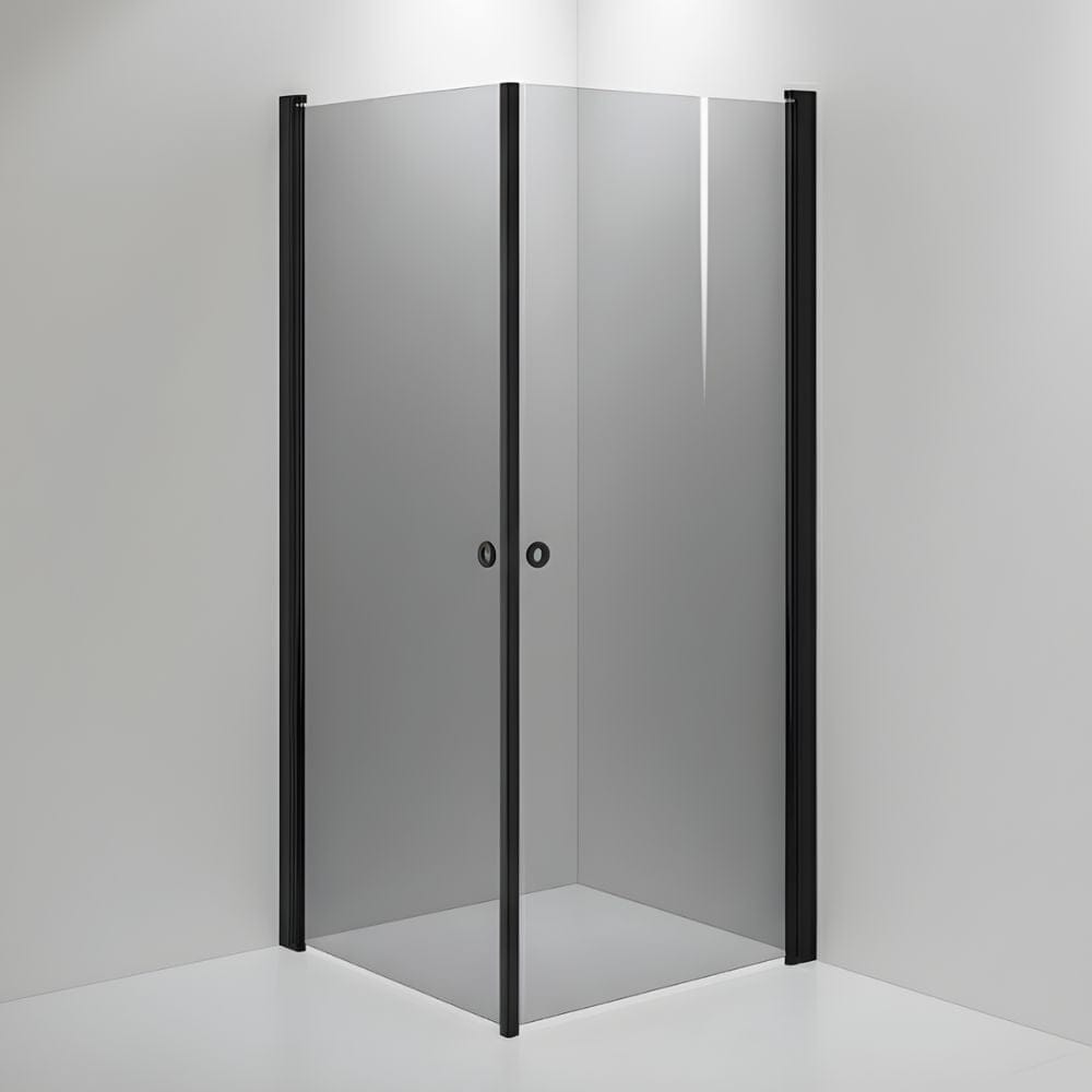 INR Dusjhjørne LINC ANGEL Måltilpasset Svart matt / Måltilpasset / Grått glass INR Iconic Nordic Rooms Dusjhjørne INR-51203100