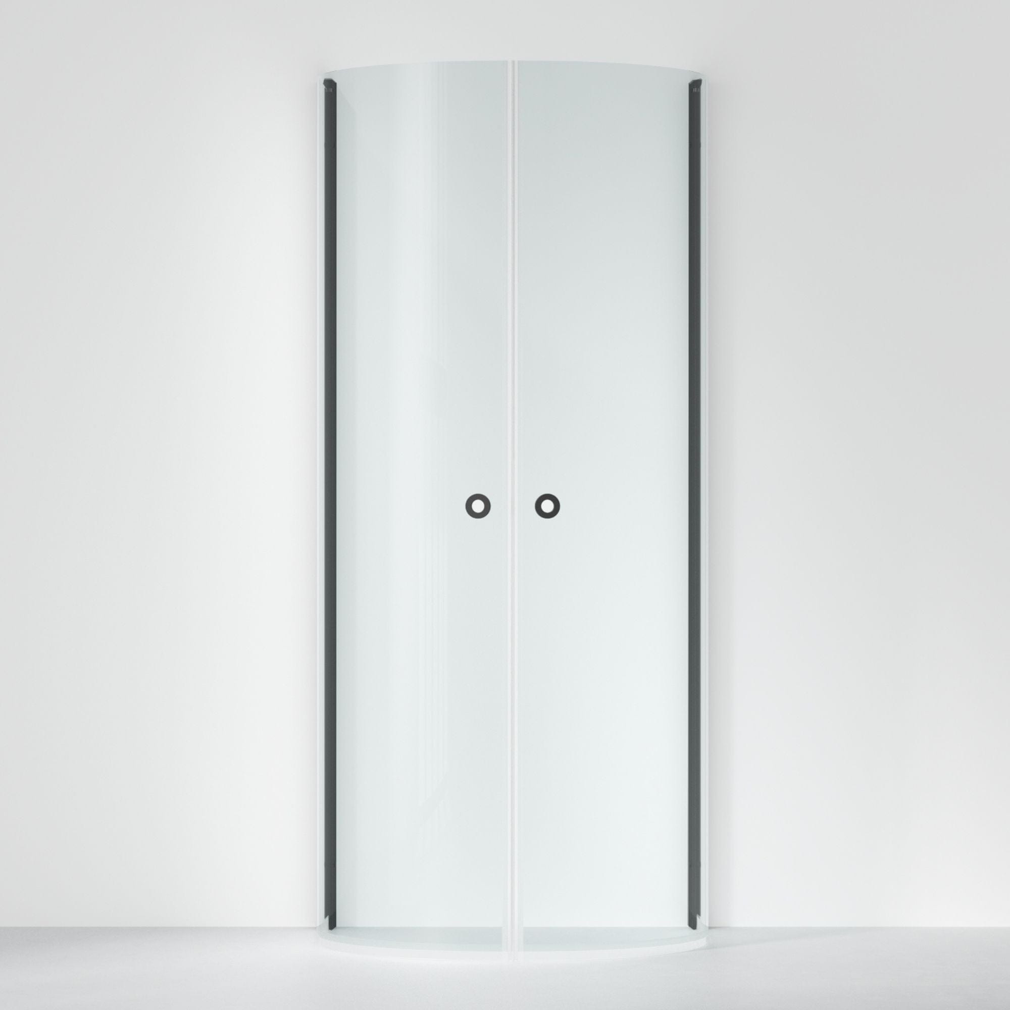 INR Dusjhjørne LINC Monument B93xD78cm Svart matt / 93x78cm / Klart glass INR Iconic Nordic Rooms Dusjhjørne INR-56102198