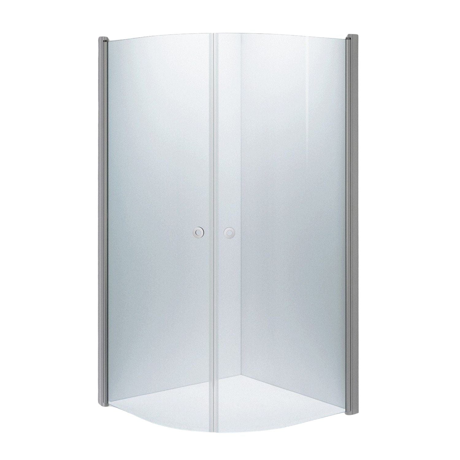 INR Dusjhjørne LINC NIAGARA Klart Glass,Timeless Matt aluminium / 100x100cm / Klart glass INR Iconic Nordic Rooms Dusjhjørne INR-56002911