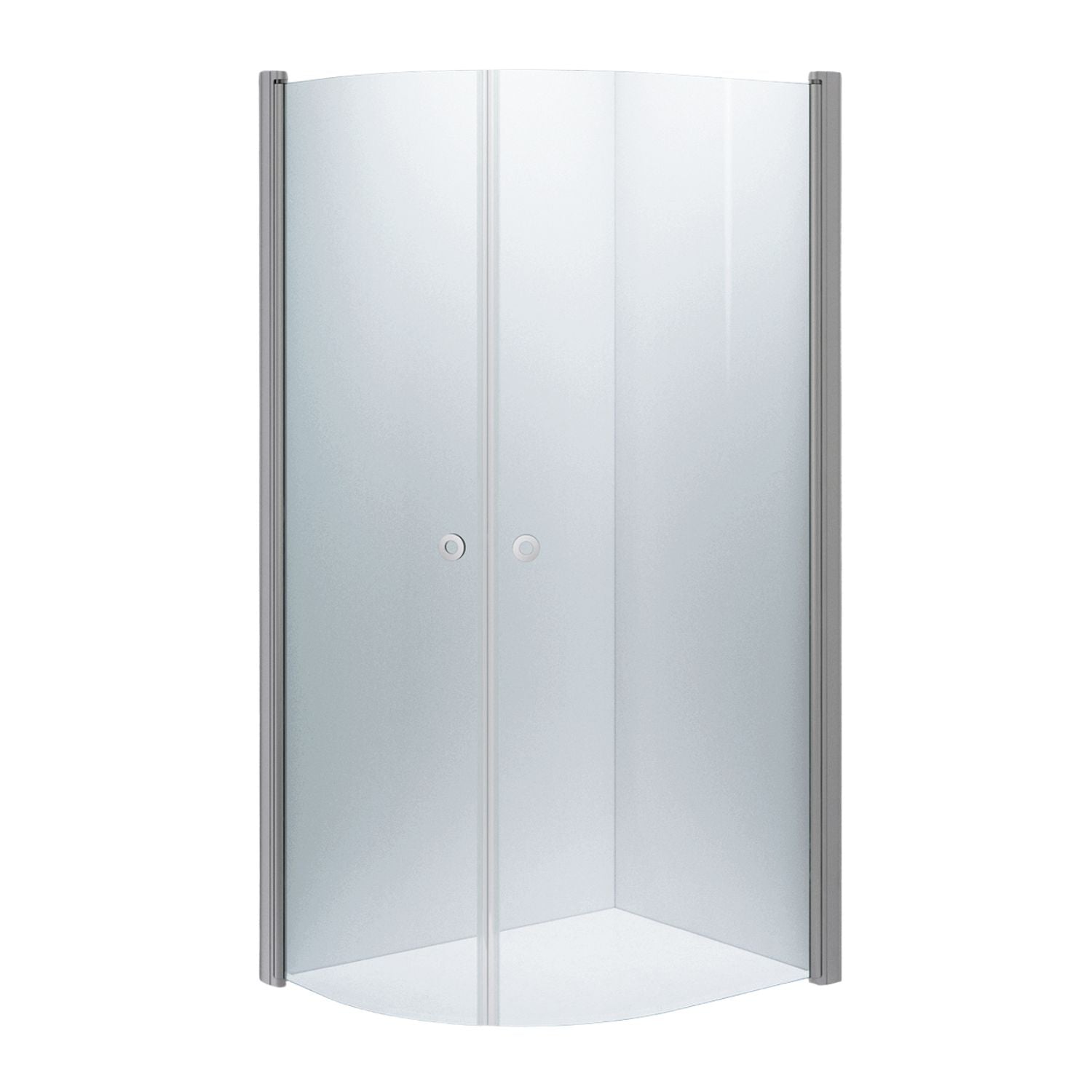 INR Dusjhjørne LINC NIAGARA Klart Glass,Timeless Matt aluminium / 80x100cm / Klart glass INR Iconic Nordic Rooms Dusjhjørne INR-56002981