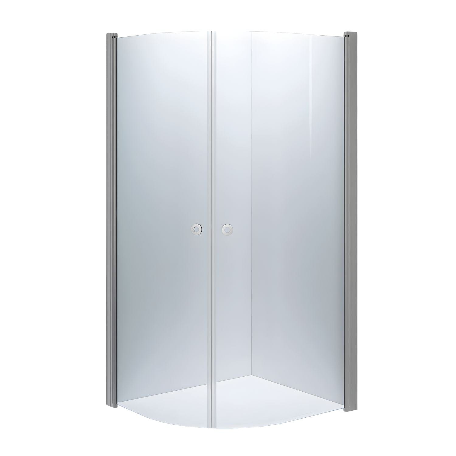 INR Dusjhjørne LINC NIAGARA Klart Glass,Timeless Matt aluminium / 90x100cm / Klart glass INR Iconic Nordic Rooms Dusjhjørne INR-56002991