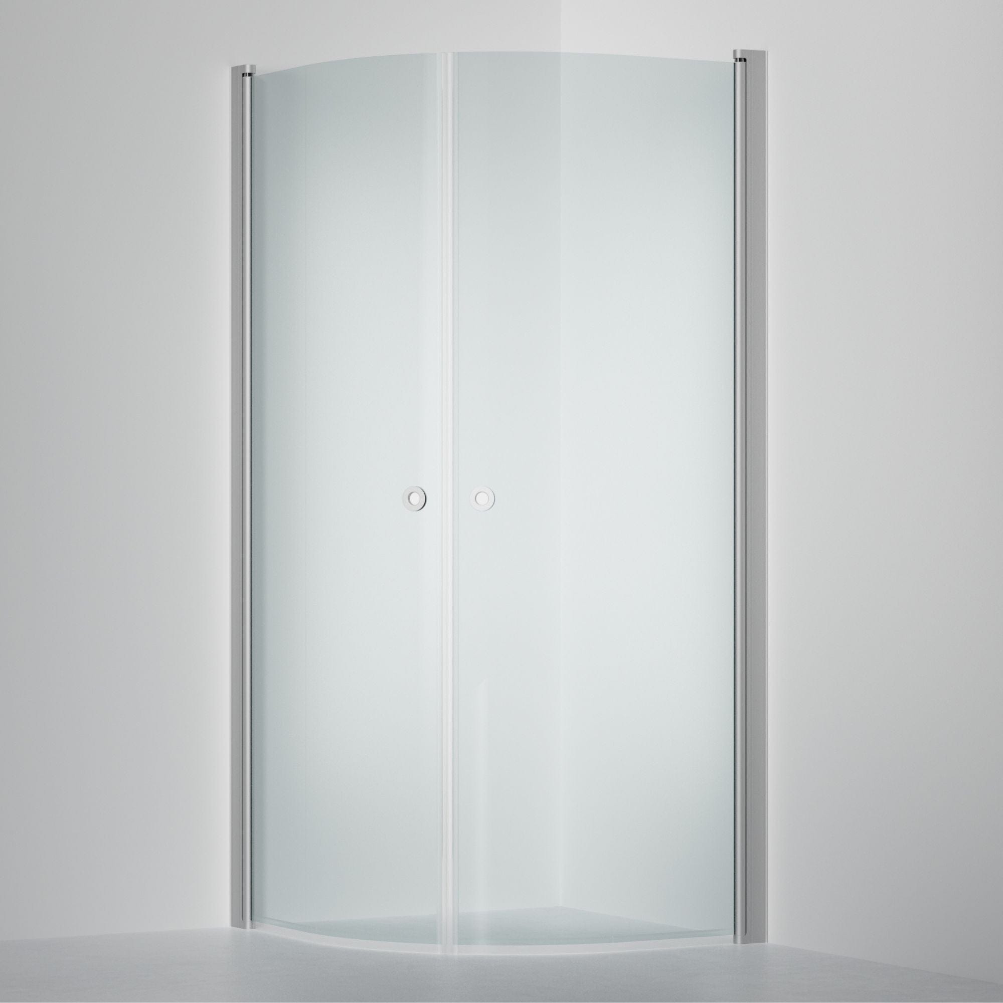INR Dusjhjørne LINC NIAGARA Safetech glass Matt aluminium / 90x90cm / Safetech klart glass INR Iconic Nordic Rooms Dusjhjørne INR-56040999