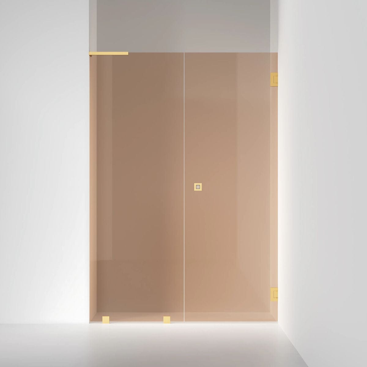 INR Dusjnisje ARC 4 Original Måltilpasset Bronse glass / Måltilpasset - høyre / Brushed brass INR Iconic Nordic Rooms Dusjnisje INR-104342800