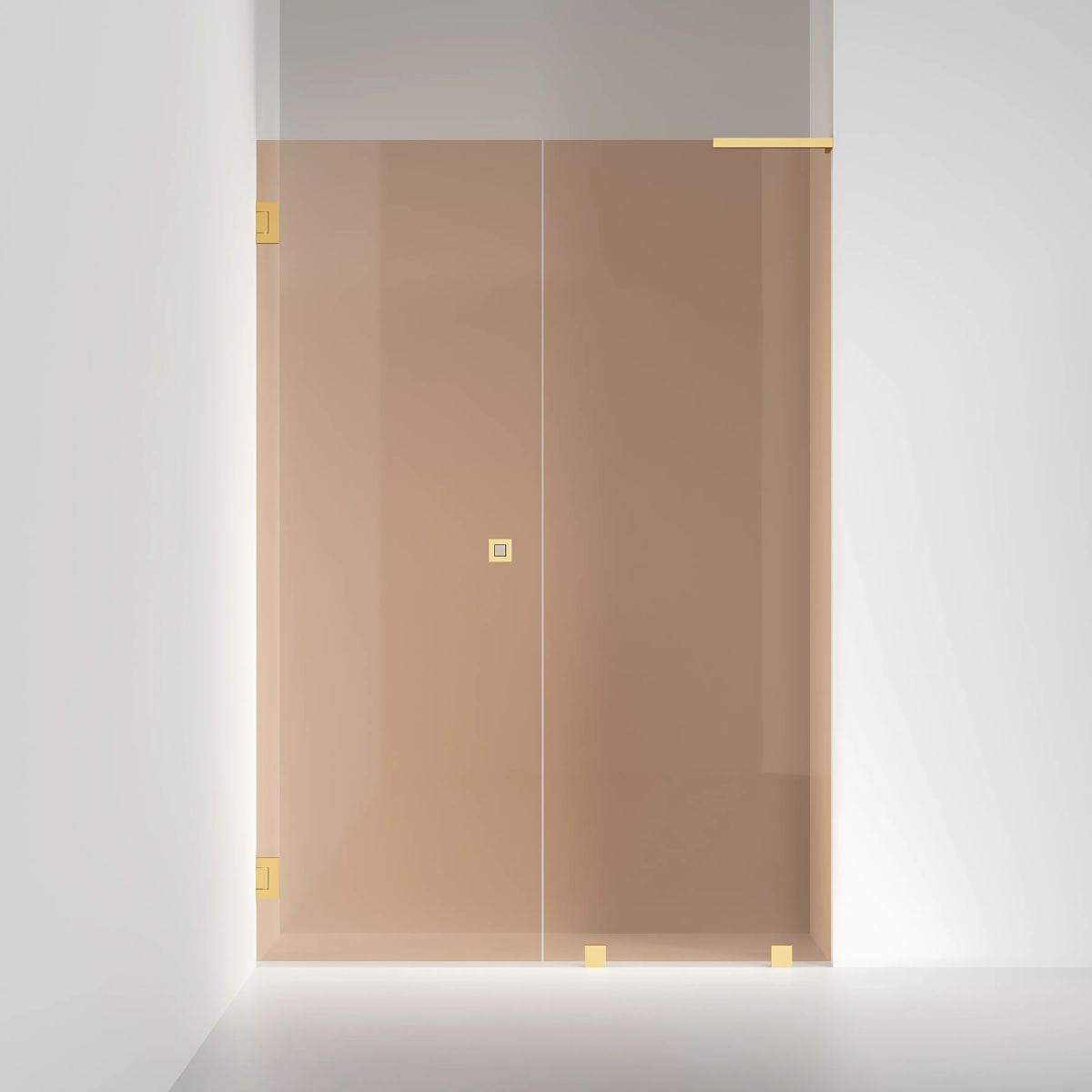 INR Dusjnisje ARC 4 Original Måltilpasset Bronse glass / Måltilpasset - venstre / Brushed brass INR Iconic Nordic Rooms Dusjnisje INR-104242800