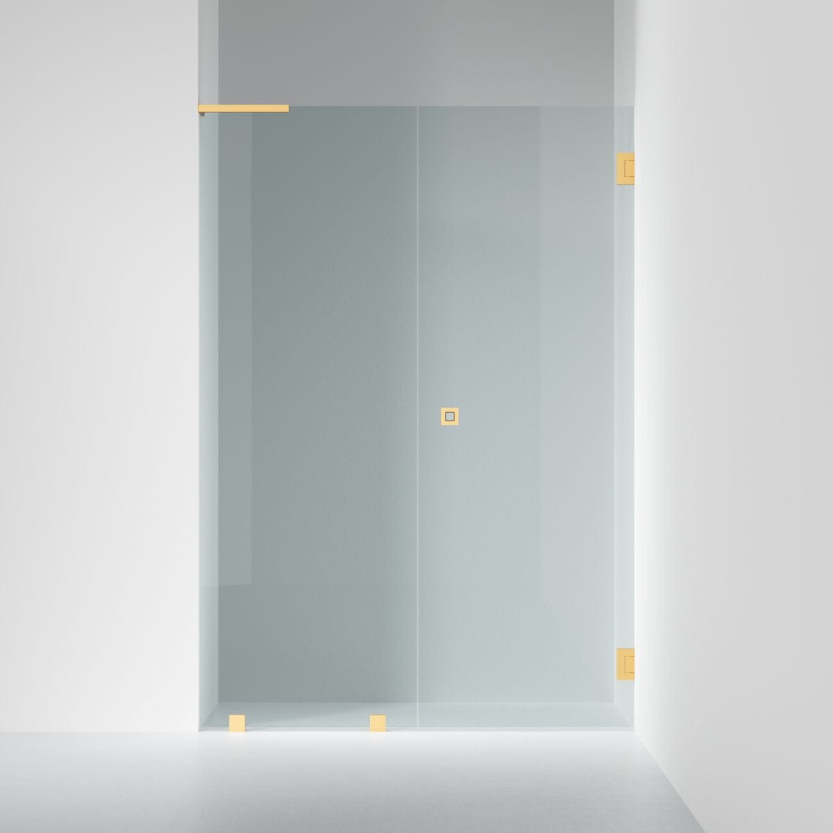 INR Dusjnisje ARC 4 Original Måltilpasset Brushed brass / Måltilpasset høyre / Klart glass INR Iconic Nordic Rooms Dusjnisje INR-104302800