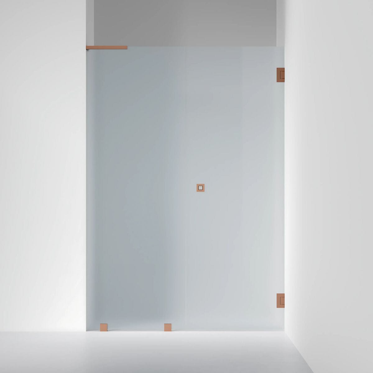 INR Dusjnisje ARC 4 Original Måltilpasset Frostet glass / Måltilpasset - høyre / Brushed bronze INR Iconic Nordic Rooms Dusjnisje INR-104310600