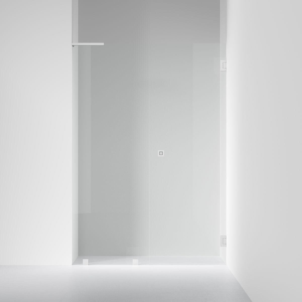 INR Dusjnisje ARC 4 Original Måltilpasset Opal klart glass / Måltilpasset - høyre / Brushed stainless INR Iconic Nordic Rooms Dusjnisje INR-104312400