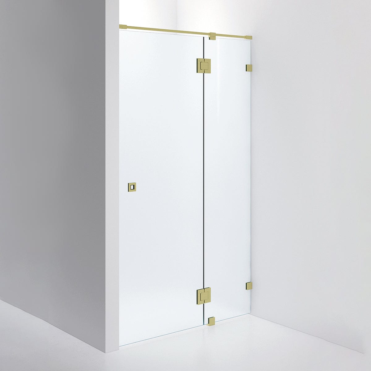 INR Dusjnisje ARC 5 Måltilpasset Brushed brass / Måltilpasset / Frostet glass INR Iconic Nordic Rooms Dusjnisje INR-10510800