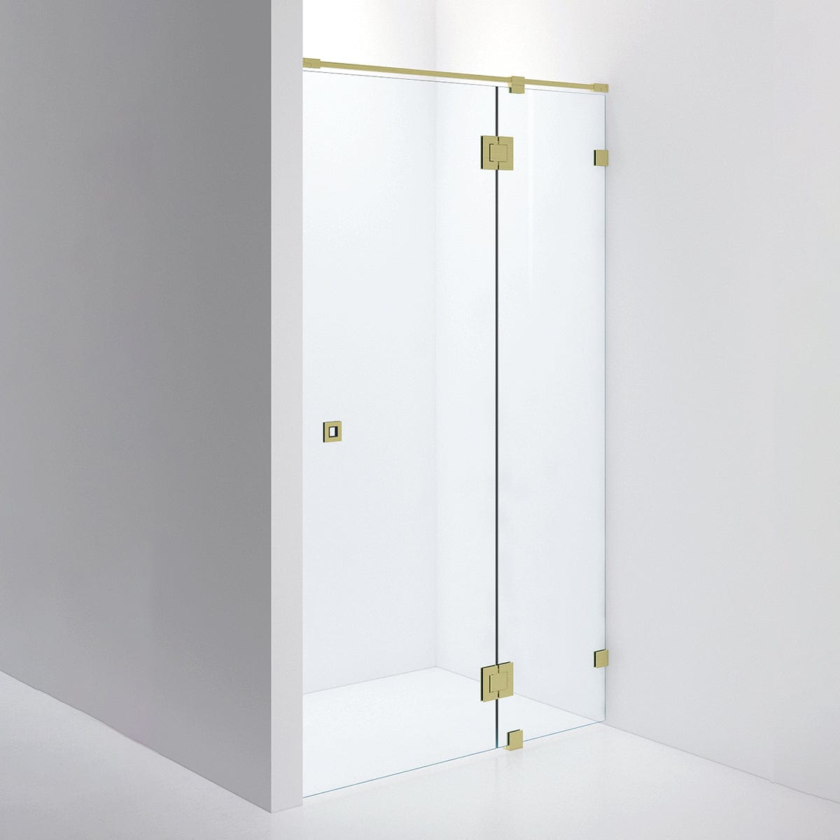 INR Dusjnisje ARC 5 Måltilpasset Brushed brass / Måltilpasset / Timeless klart glass INR Iconic Nordic Rooms Dusjnisje INR-10511800