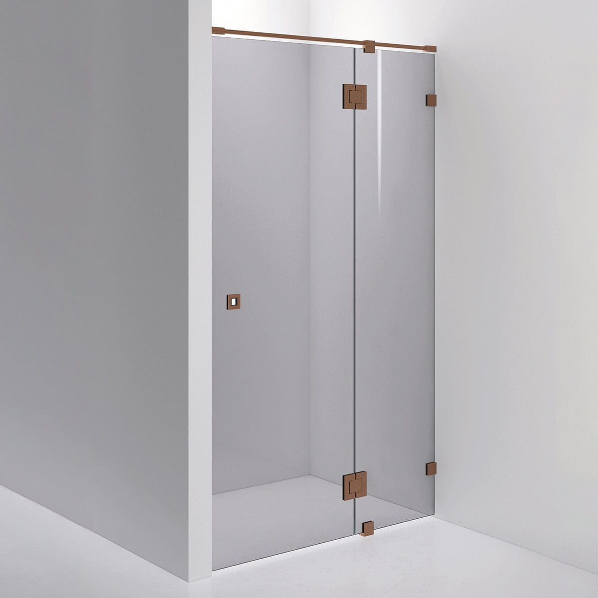 INR Dusjnisje ARC 5 Måltilpasset Brushed bronze / Måltilpasset / Grått glass INR Iconic Nordic Rooms Dusjnisje INR-10503600