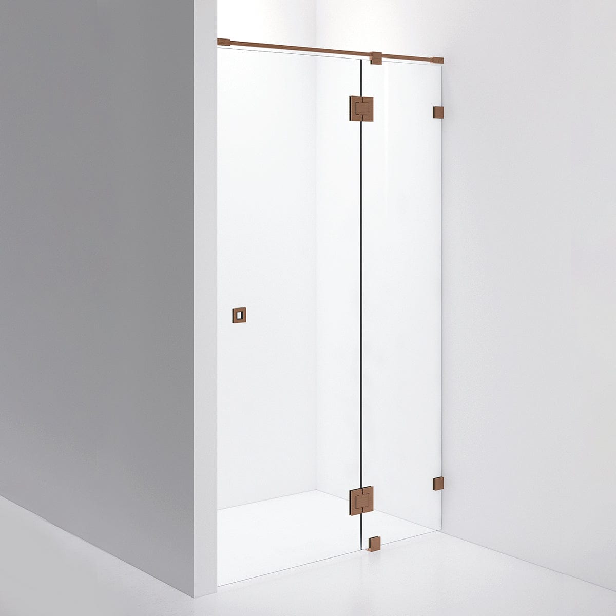 INR Dusjnisje ARC 5 Måltilpasset Brushed bronze / Måltilpasset / Opal klart glass INR Iconic Nordic Rooms Dusjnisje INR-10512600