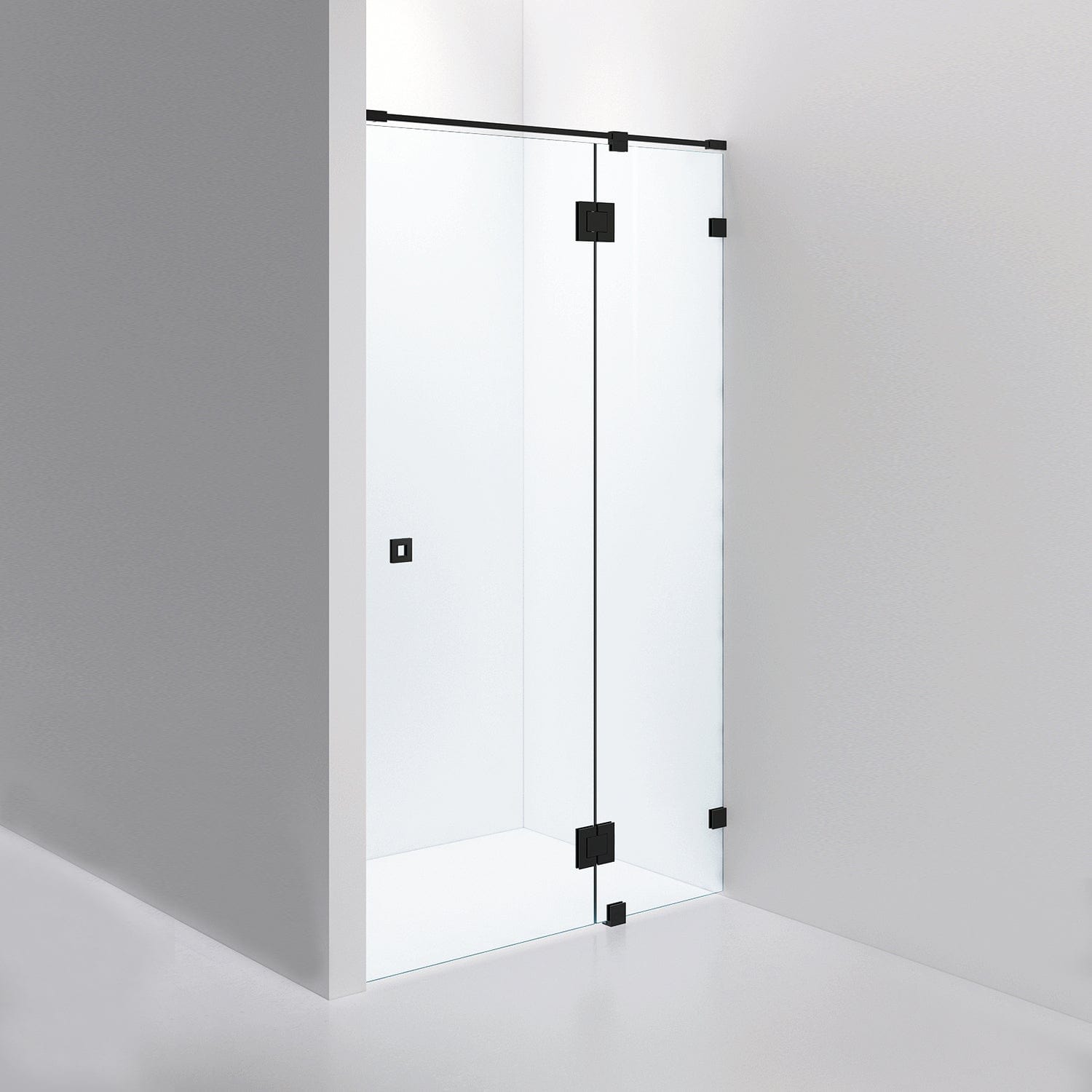 INR Dusjnisje ARC 5 Måltilpasset Svart matt / Måltilpasset / Klart glass INR Iconic Nordic Rooms Dusjnisje INR-10502100