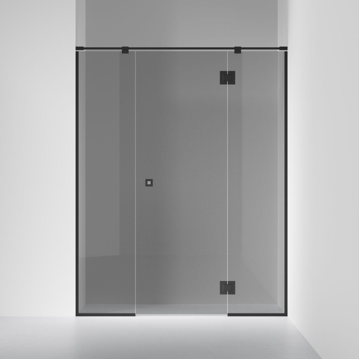 INR Dusjnisje ARC 7 Frame Måltilpasset Svart matt / Måltilpasset / Grått glass INR Iconic Nordic Rooms Dusjnisje INR-107103100